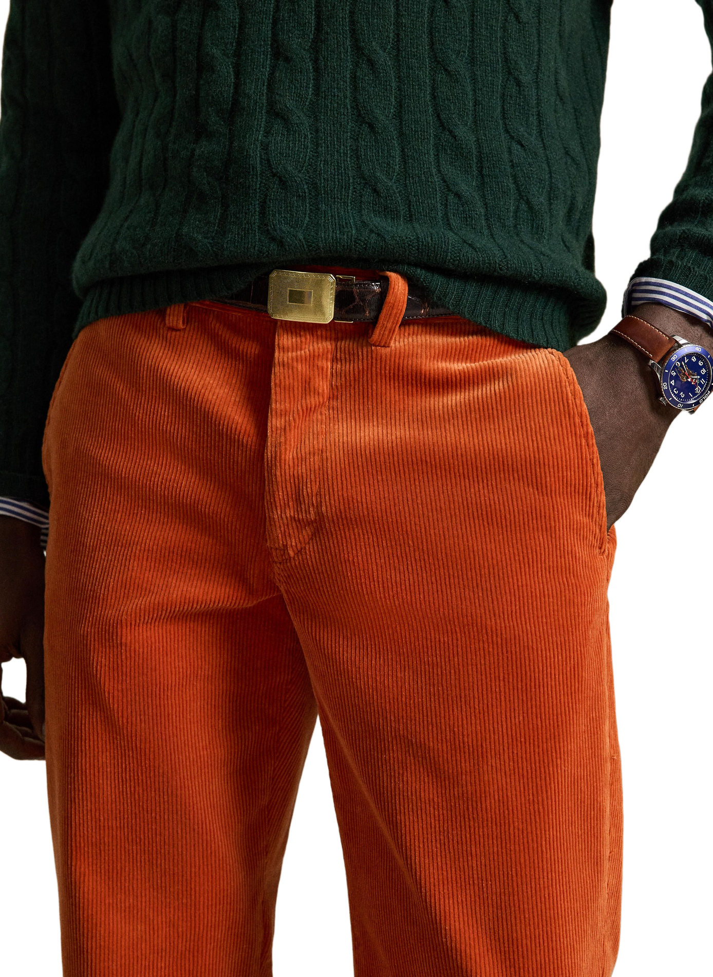 Rechte corduroy broek | Oranje POLO RALPH LAUREN Heren
