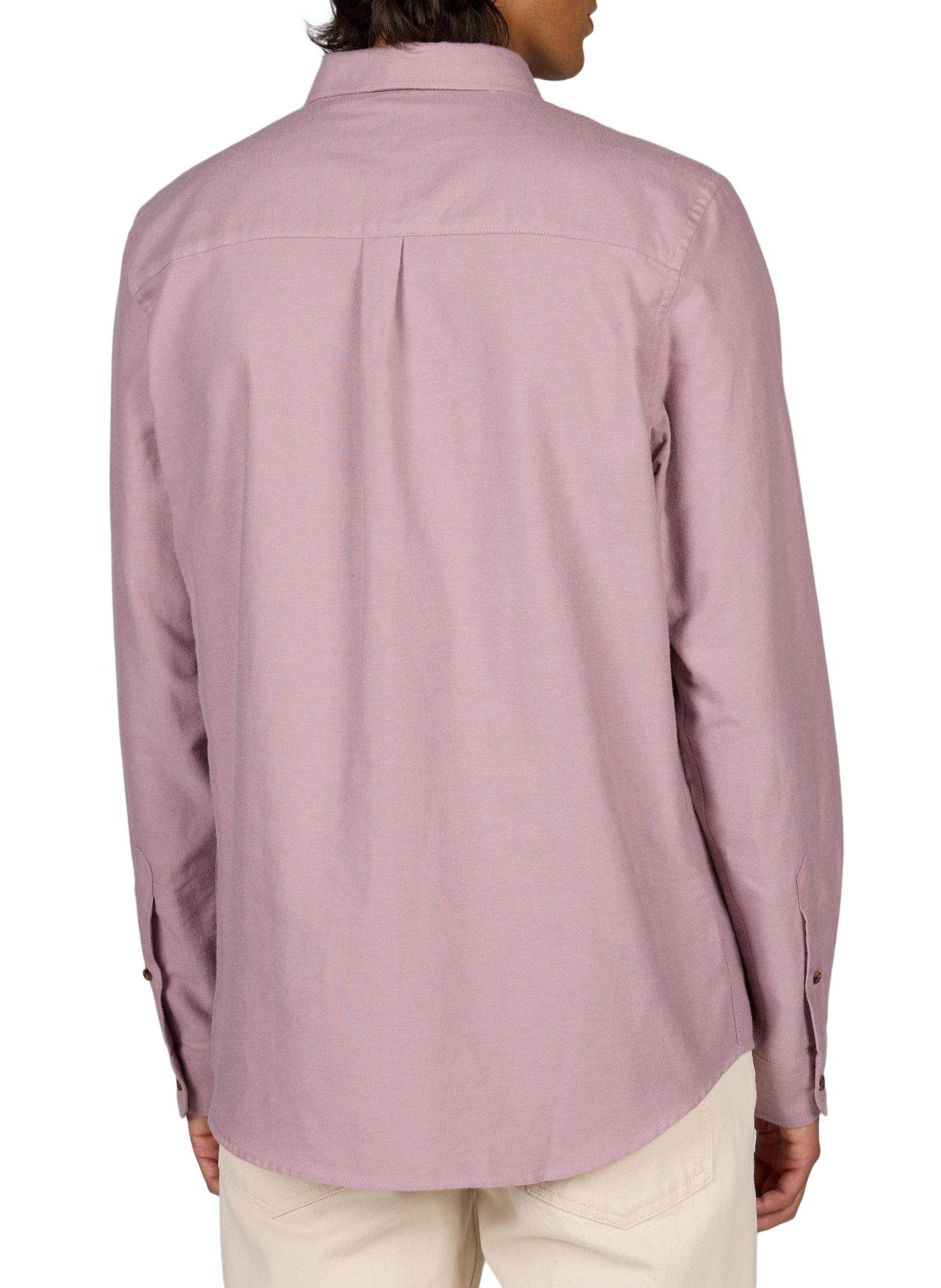 Straight Fit Button-Down Cotton Shirt FAGUO Red