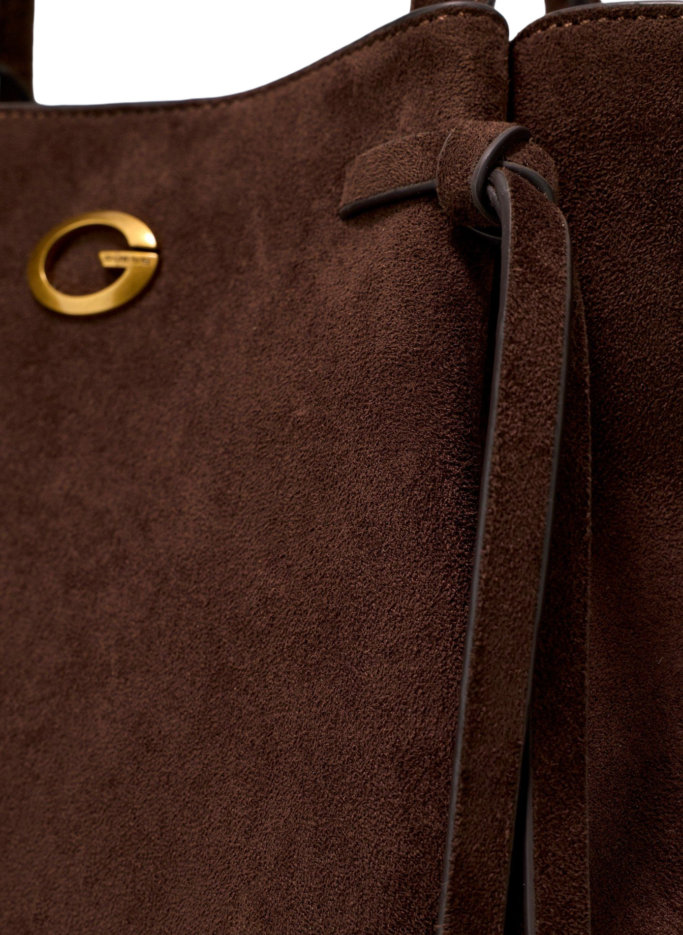 Sac tote en daim GUESS Marron