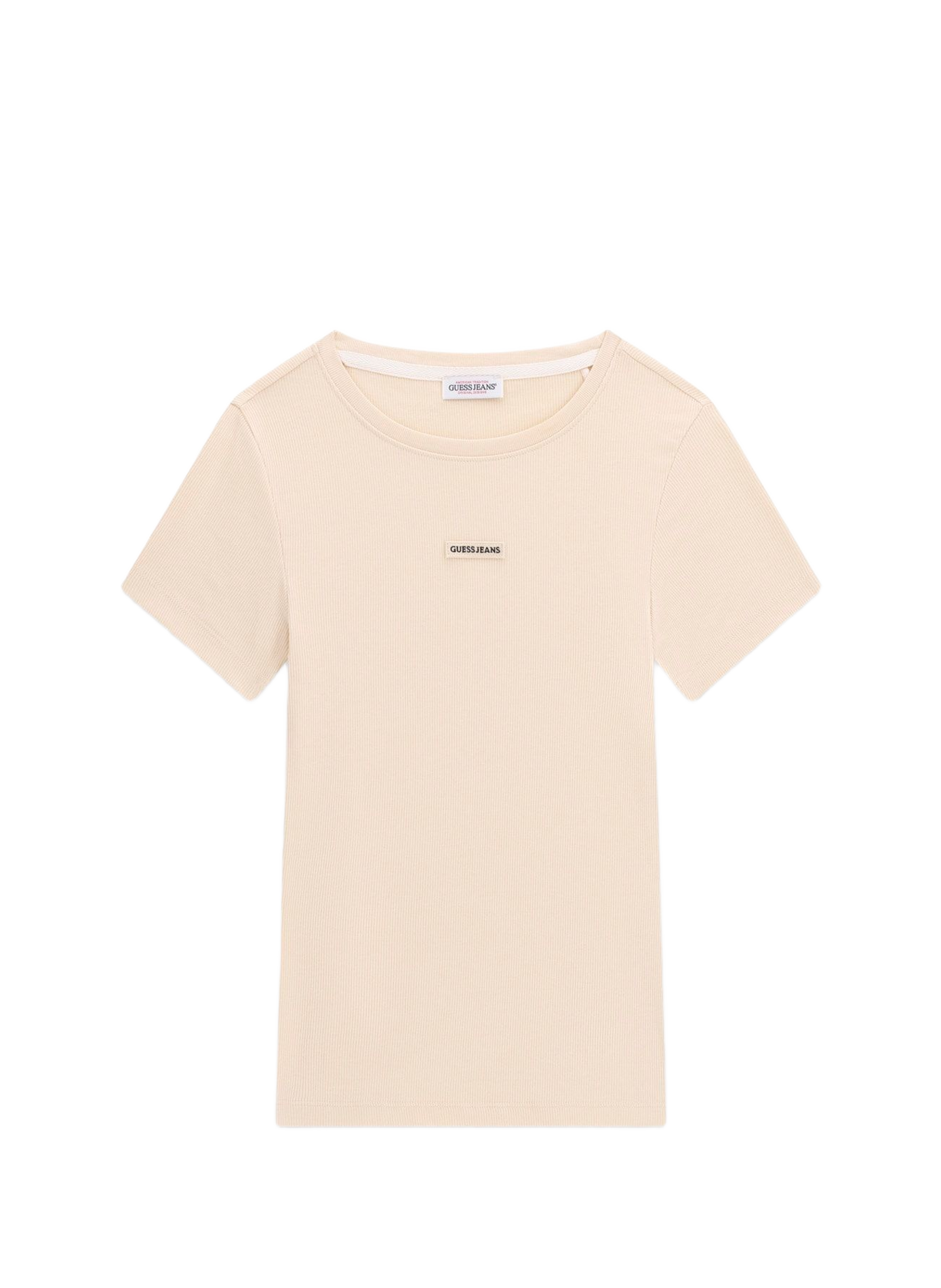 Logo cotton-blend T-shirt GUESS Beige
