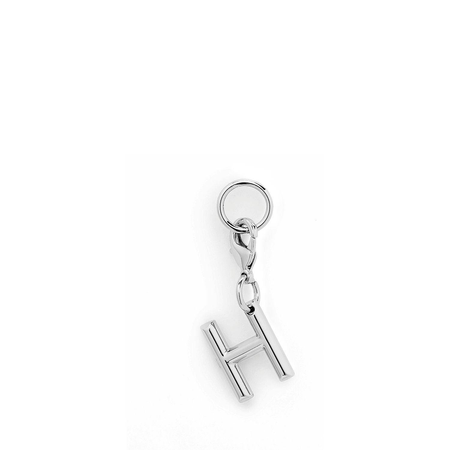 Porte-bonheur officiel lancel lettre h – finition métal argenté, a09478. LANCEL Argent