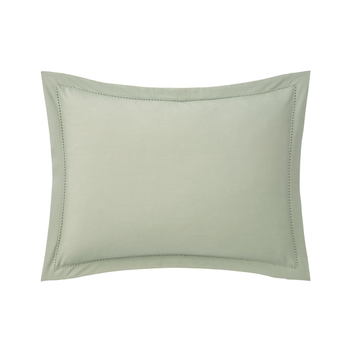 Taie d'oreiller en percale de coton, alcove VertDESFORGES