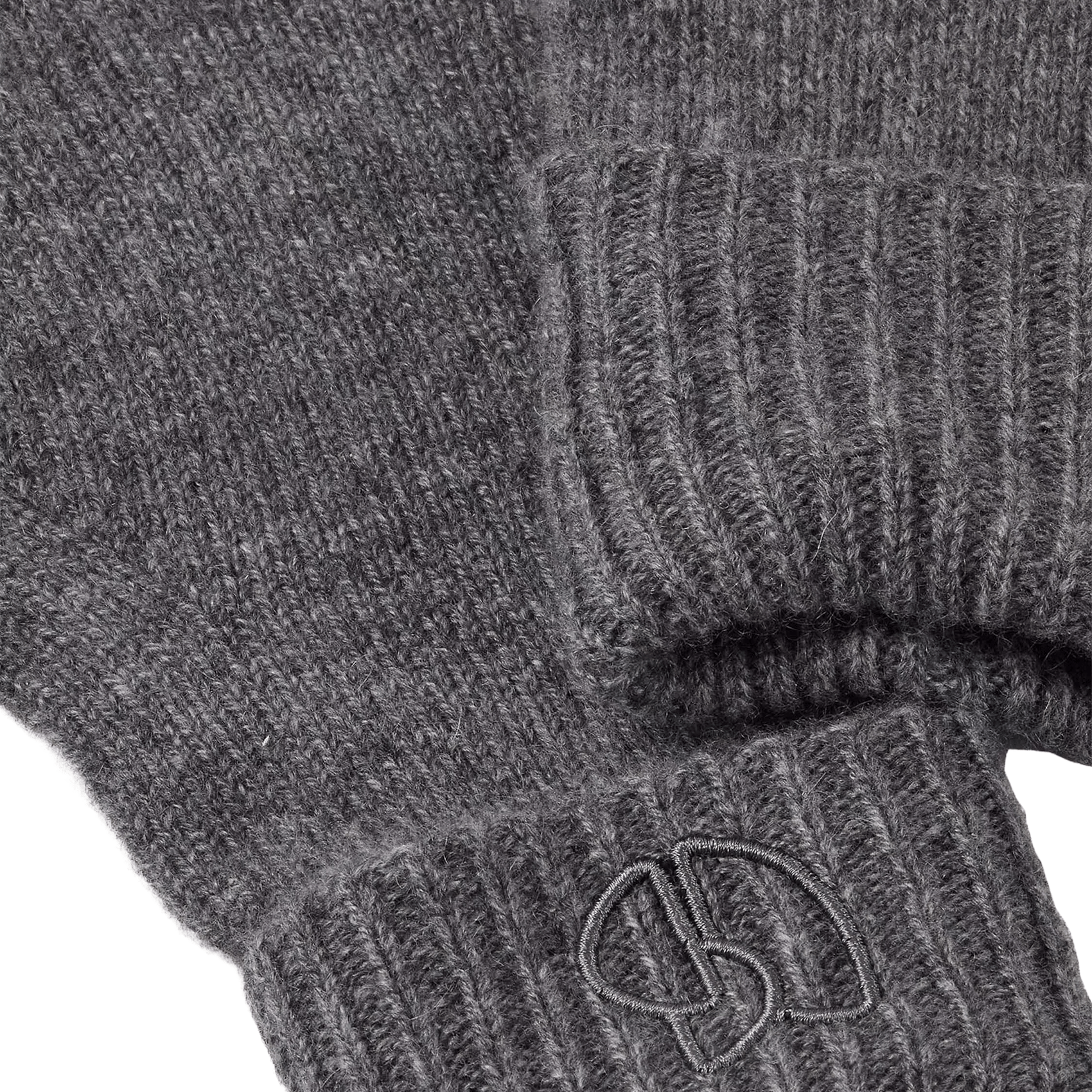 Gants unis en cachemire cimon BA&SH Gris