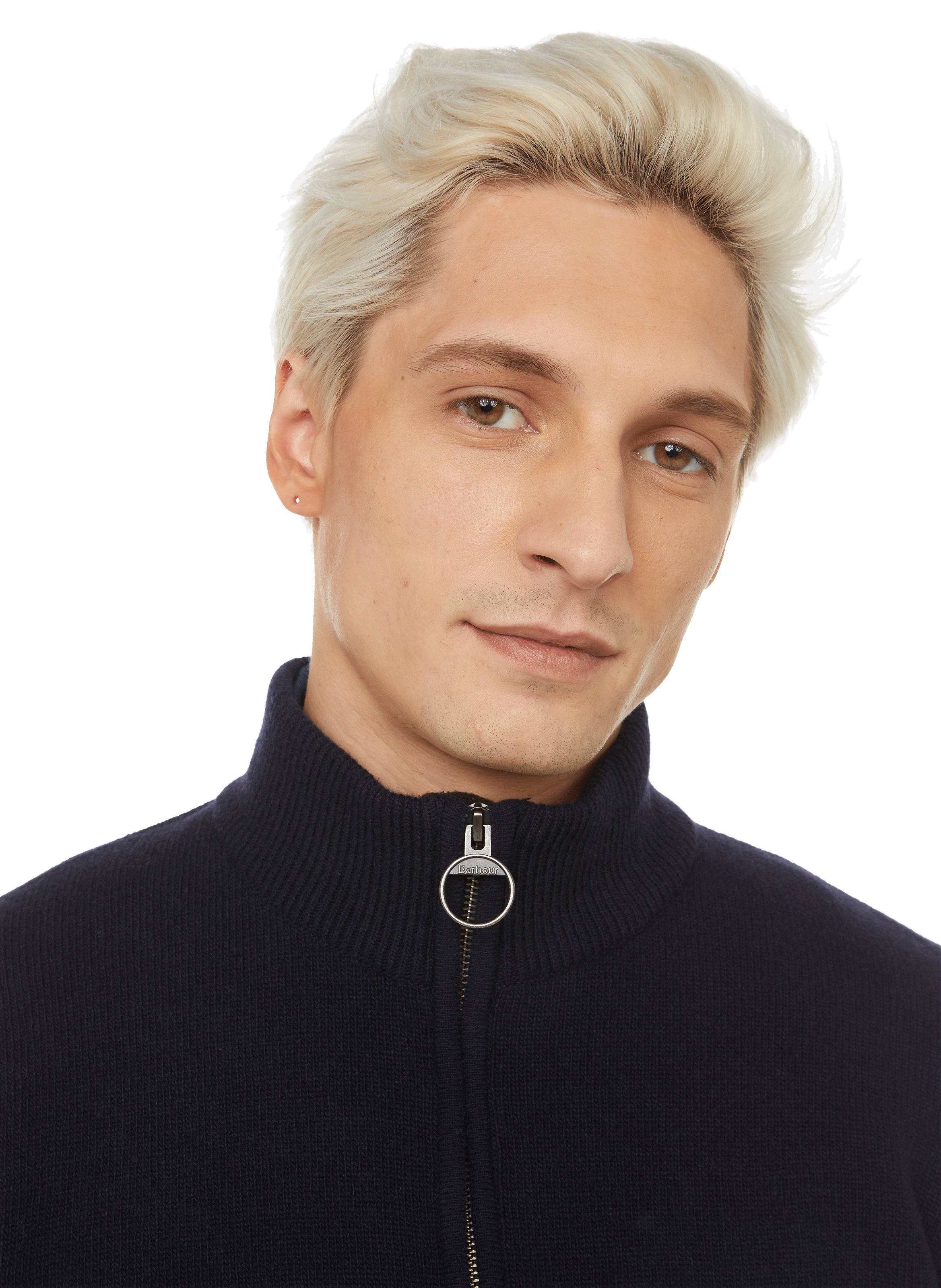 Pull Holden en laine BARBOUR Bleu