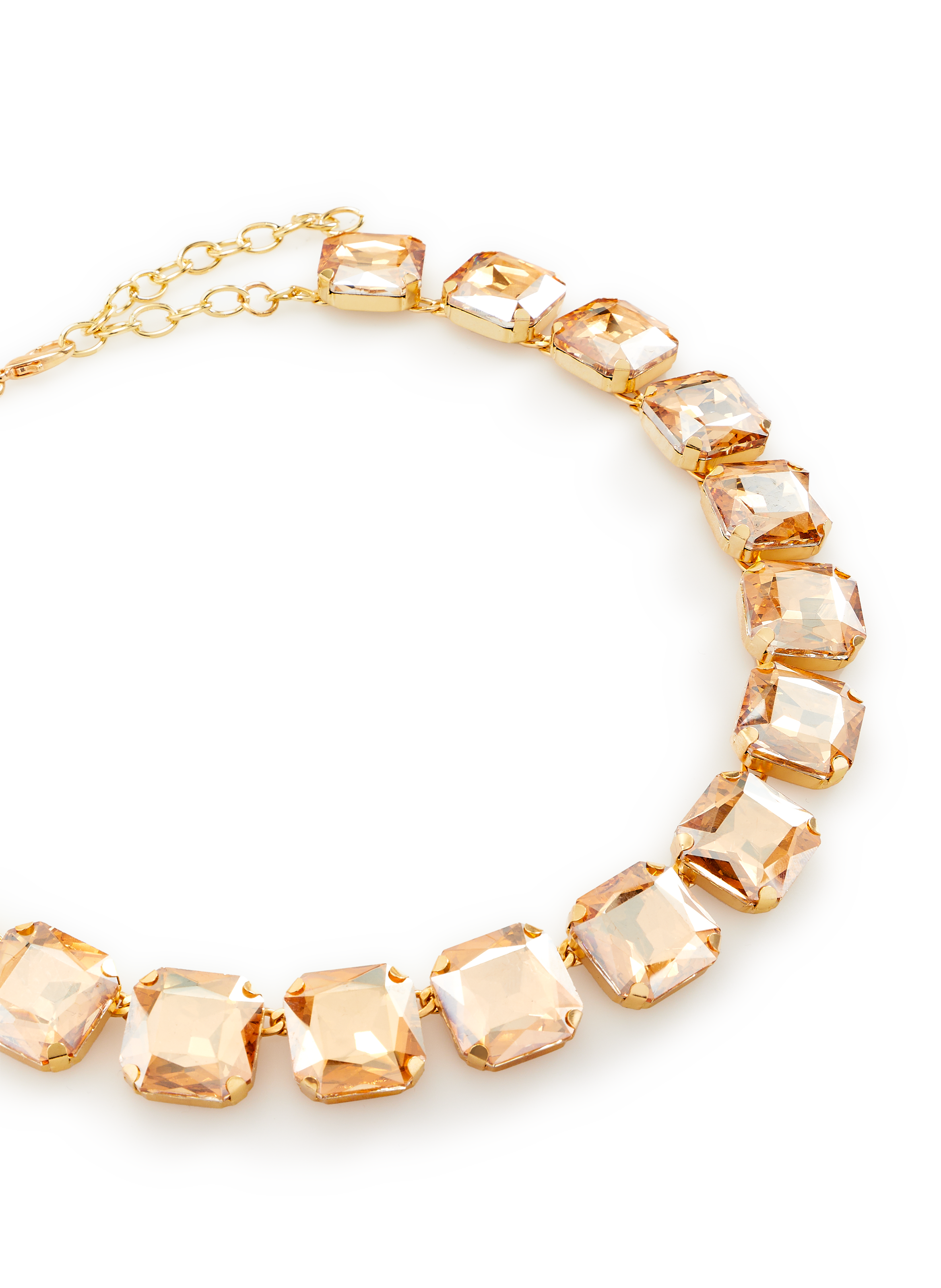 Necklace with crystals AU PRINTEMPS PARIS Beige