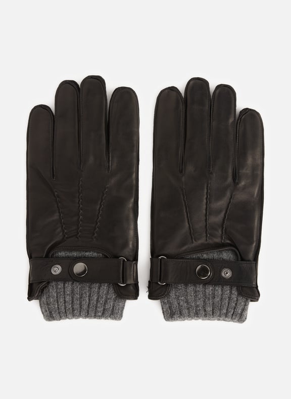 Gants en cuir Gris by MONSIEUR CHARLI MONSIEUR CHARLI Gants en cuir Gris