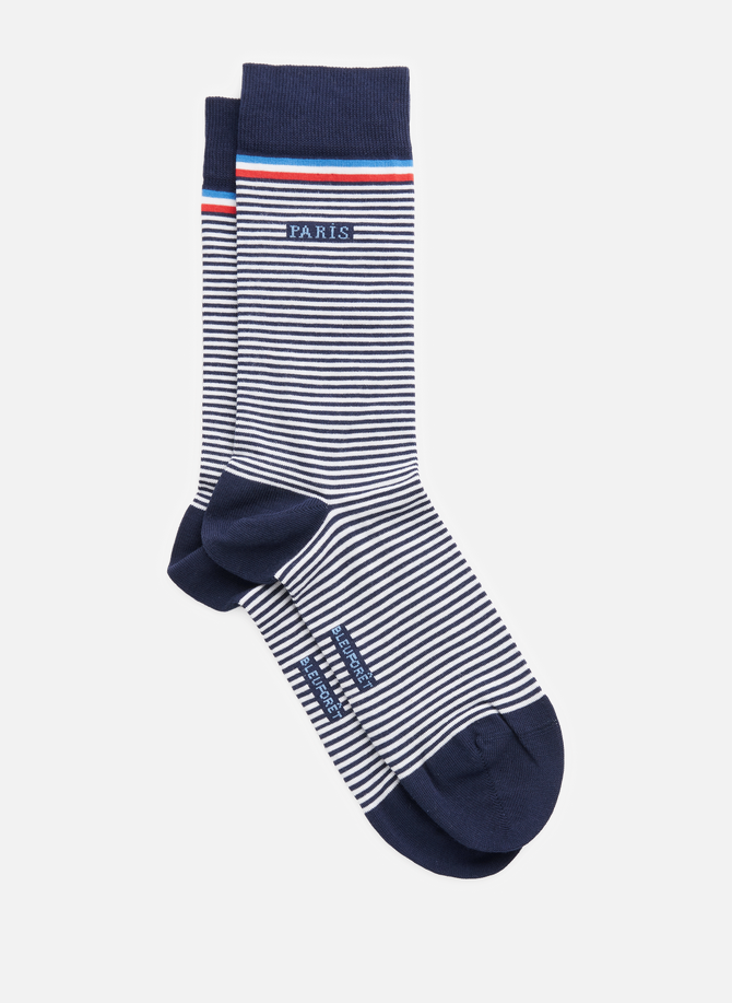 BLEUFORÊT striped cotton socks