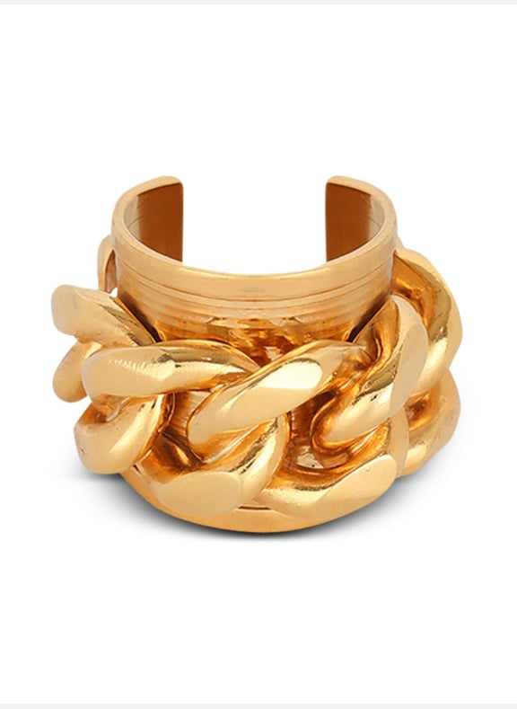 Bague chaîne en laiton Doré by BALMAIN BALMAIN Bague chaîne en laiton Doré