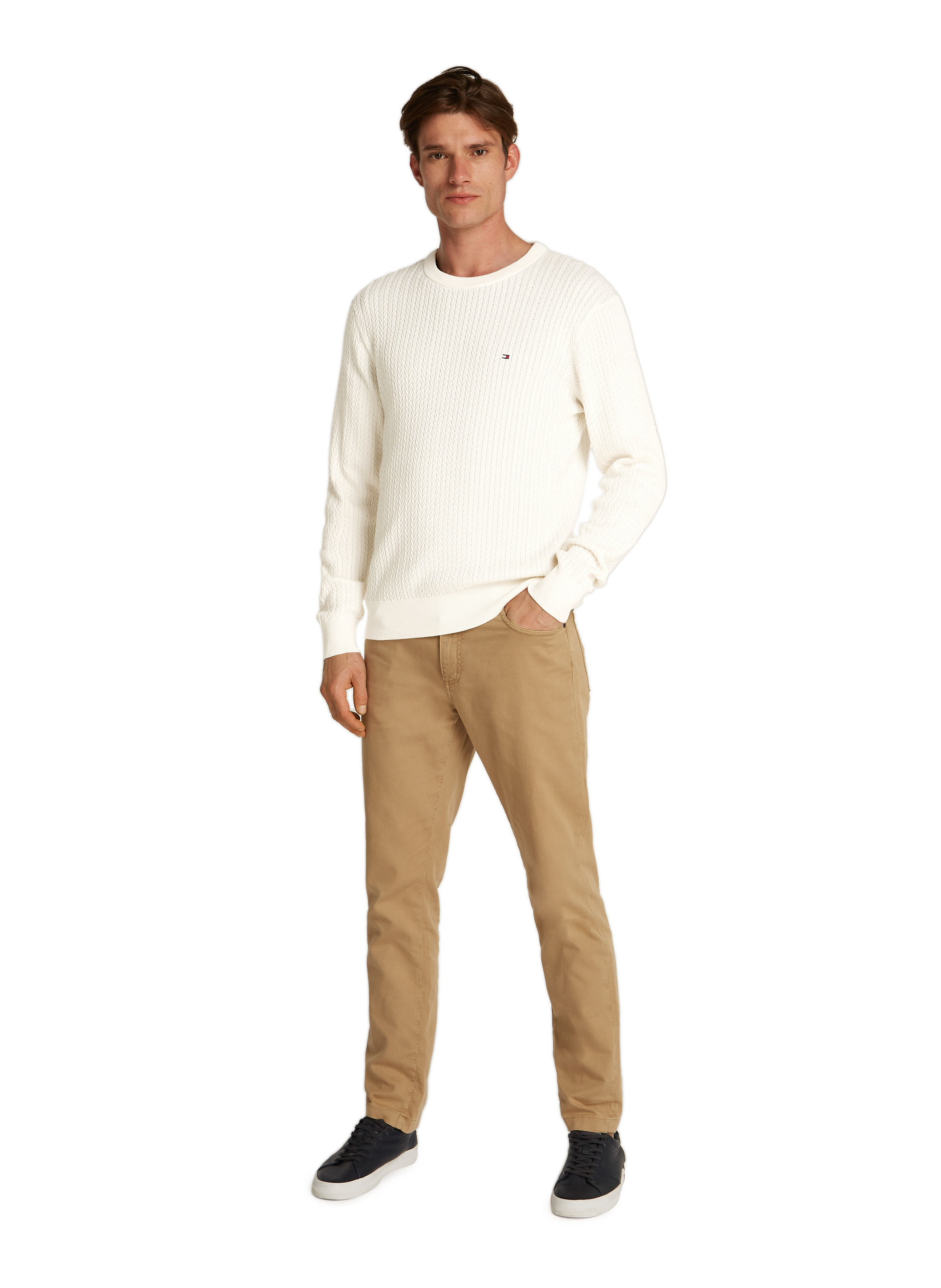 Woven sweater TOMMY HILFIGER Beige