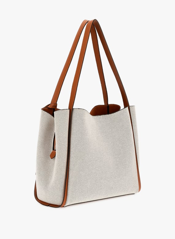Sac porté épaule Nicolette en coton mélangé | Multicolore by GUESS Sac porté épaule Nicolette en coton mélangé Multicolore