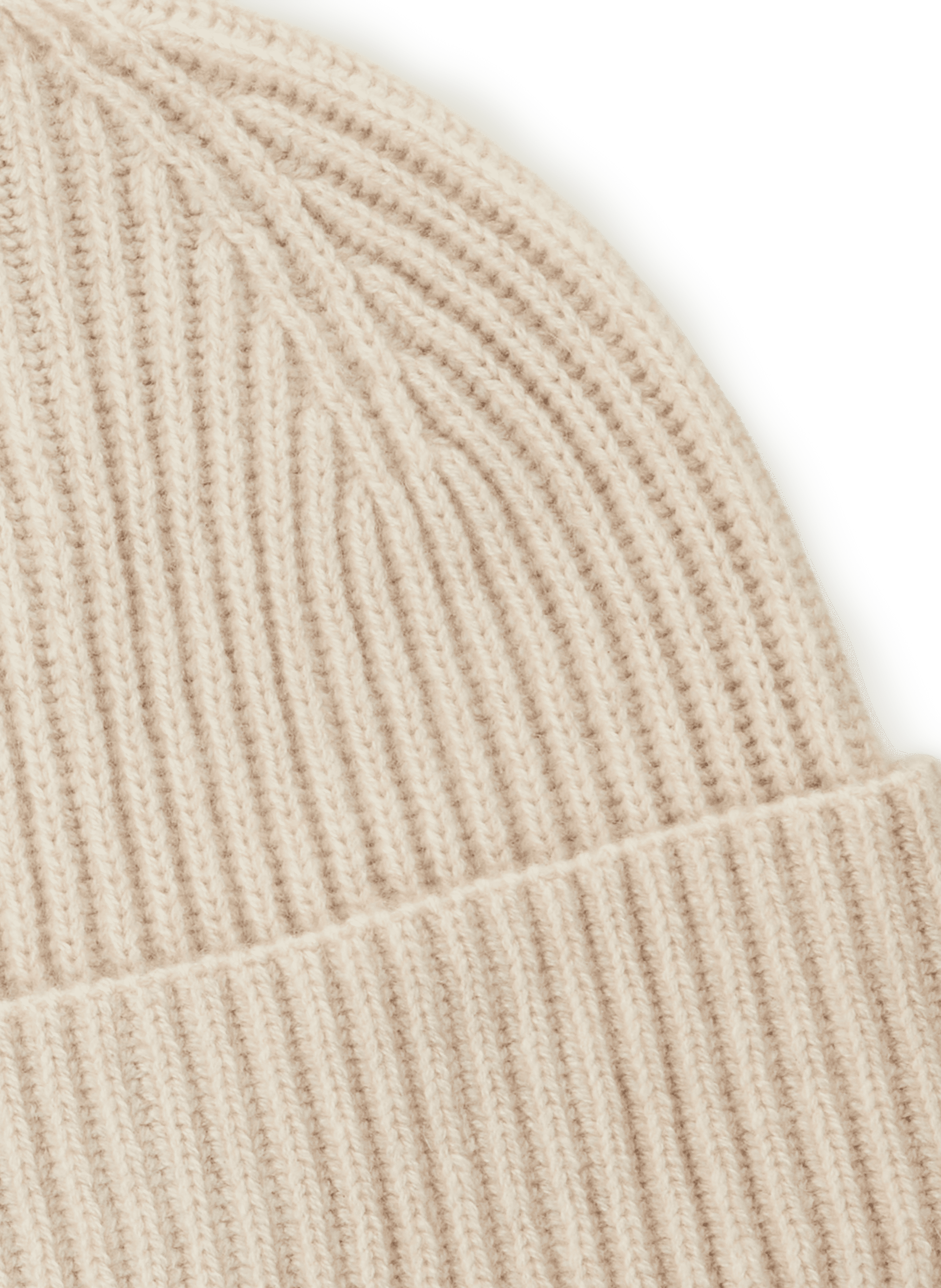 Bonnet côtelé en cachemire SAISON 1865 Beige
