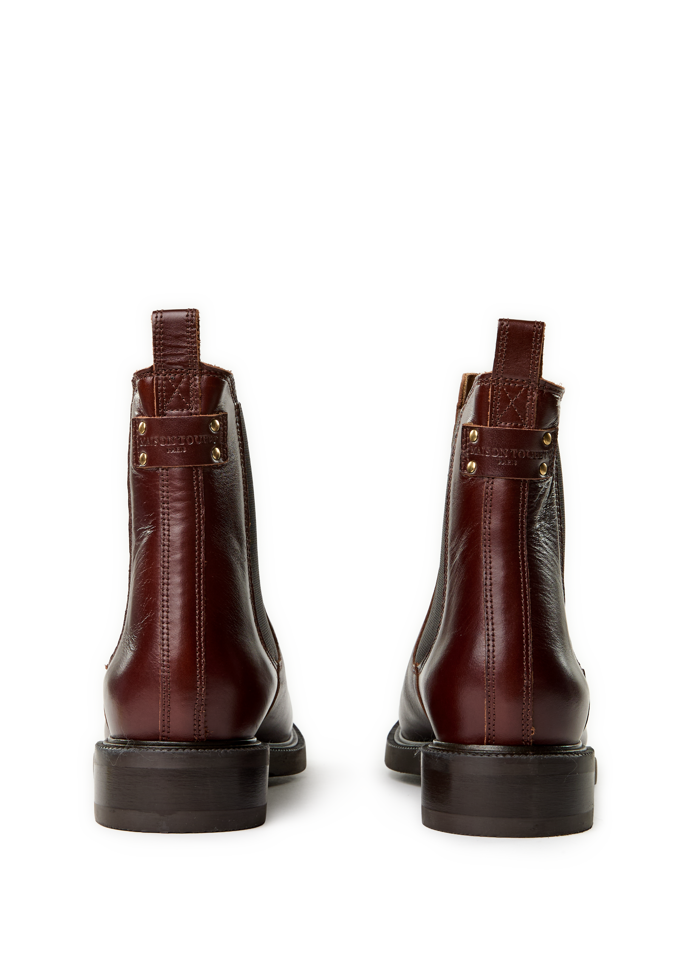 Bottines Maxines en cuir MAISON TOUFET Marron