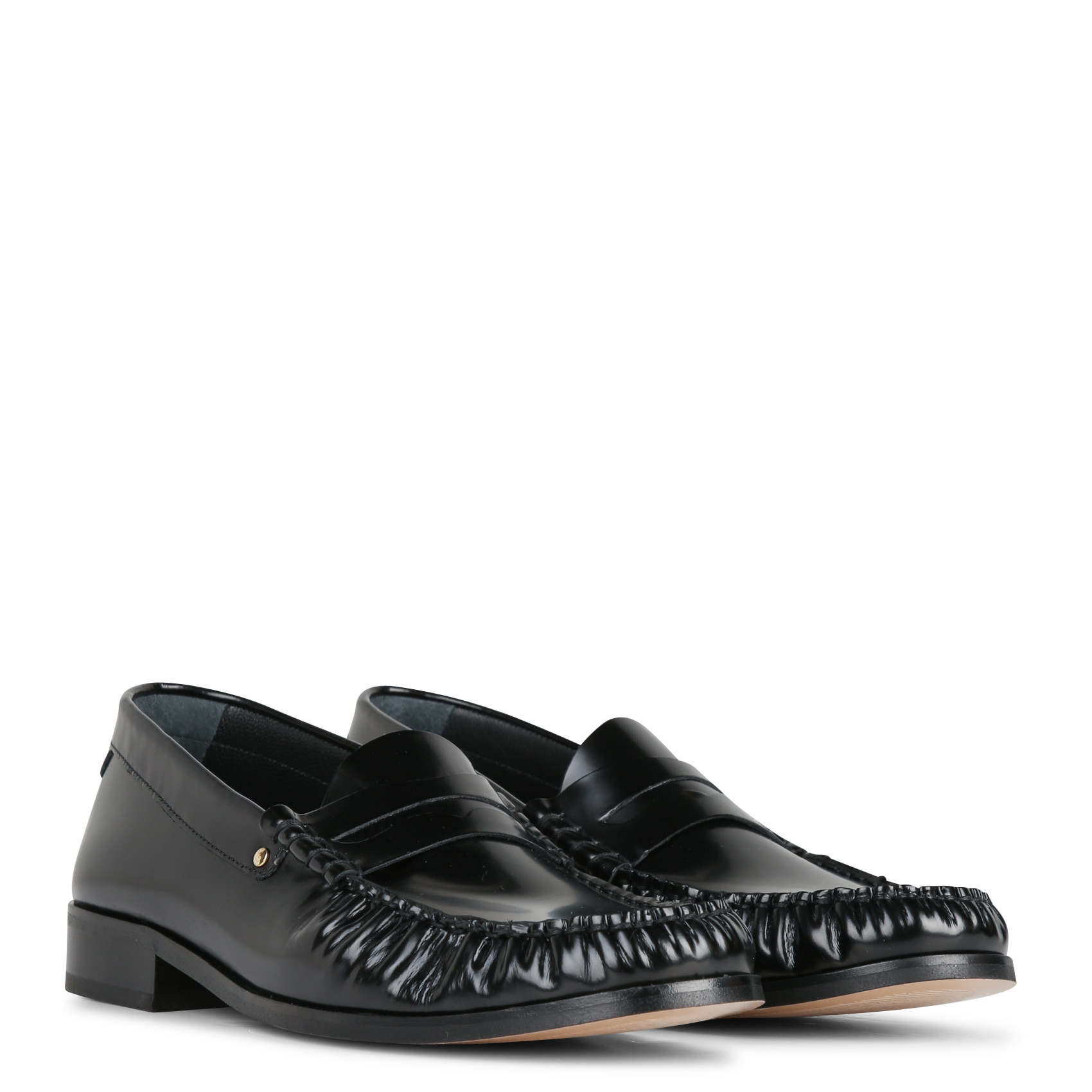 Mocassins en cuir n°182 RIVECOUR Noir