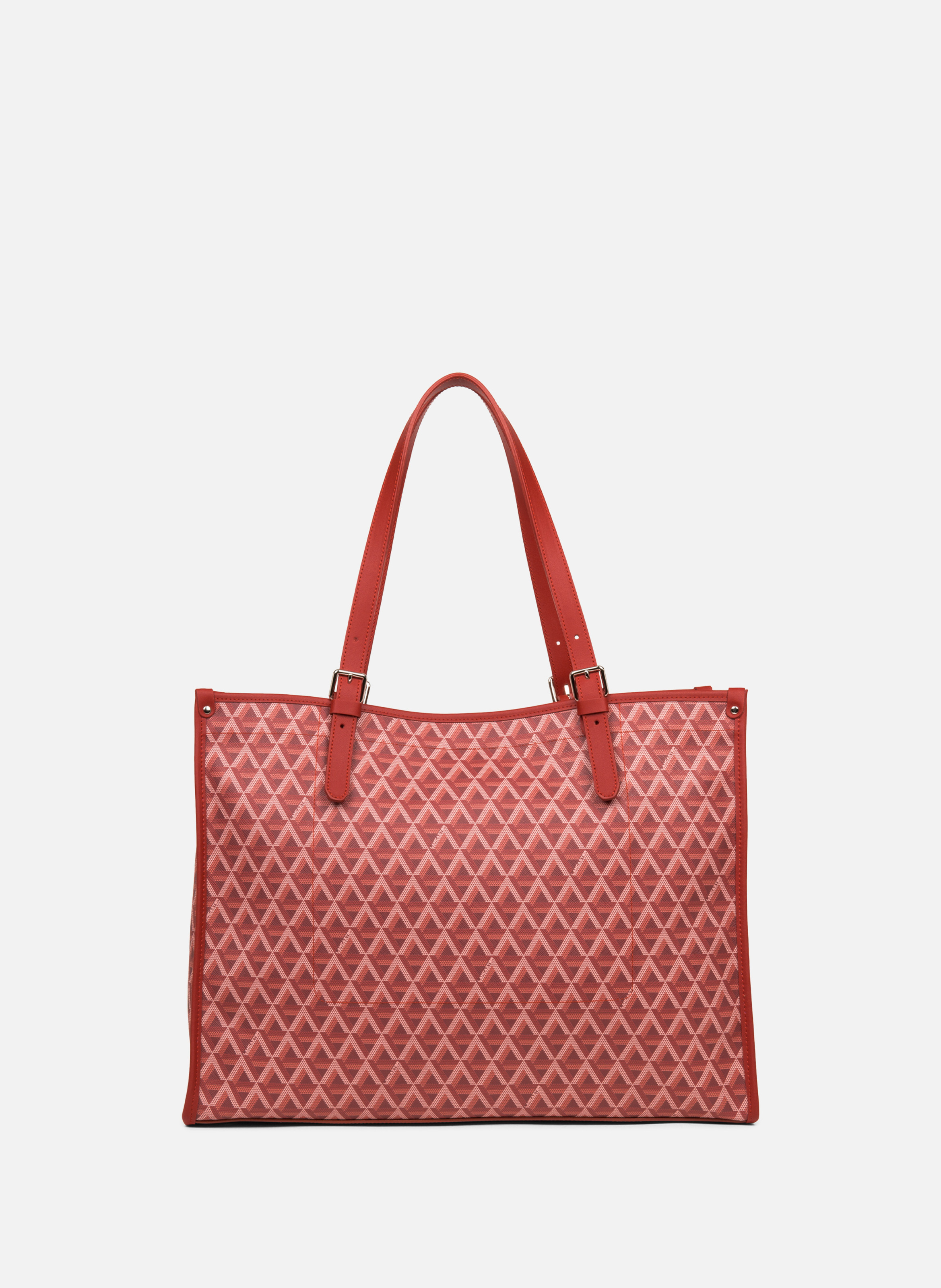 Grand sac cabas épaule - ikon LANCASTER Rouge
