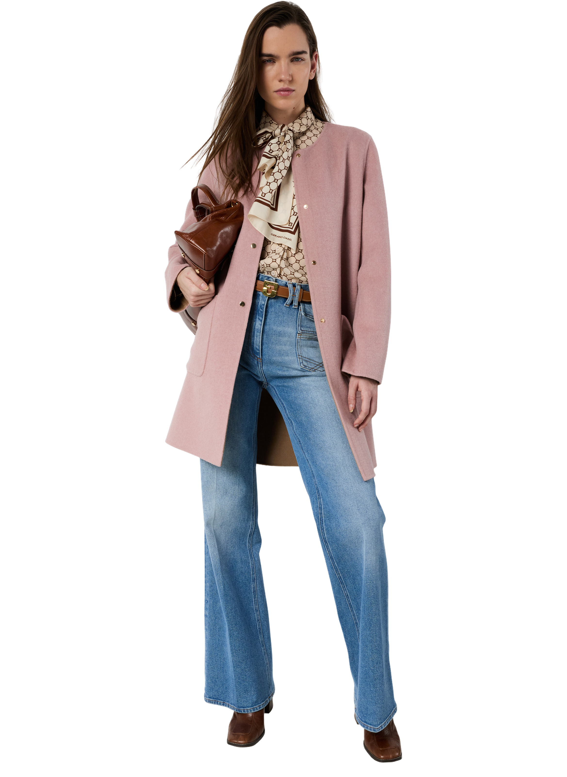 Manteau réversible en laine fine - precilia GERARD DAREL Rose