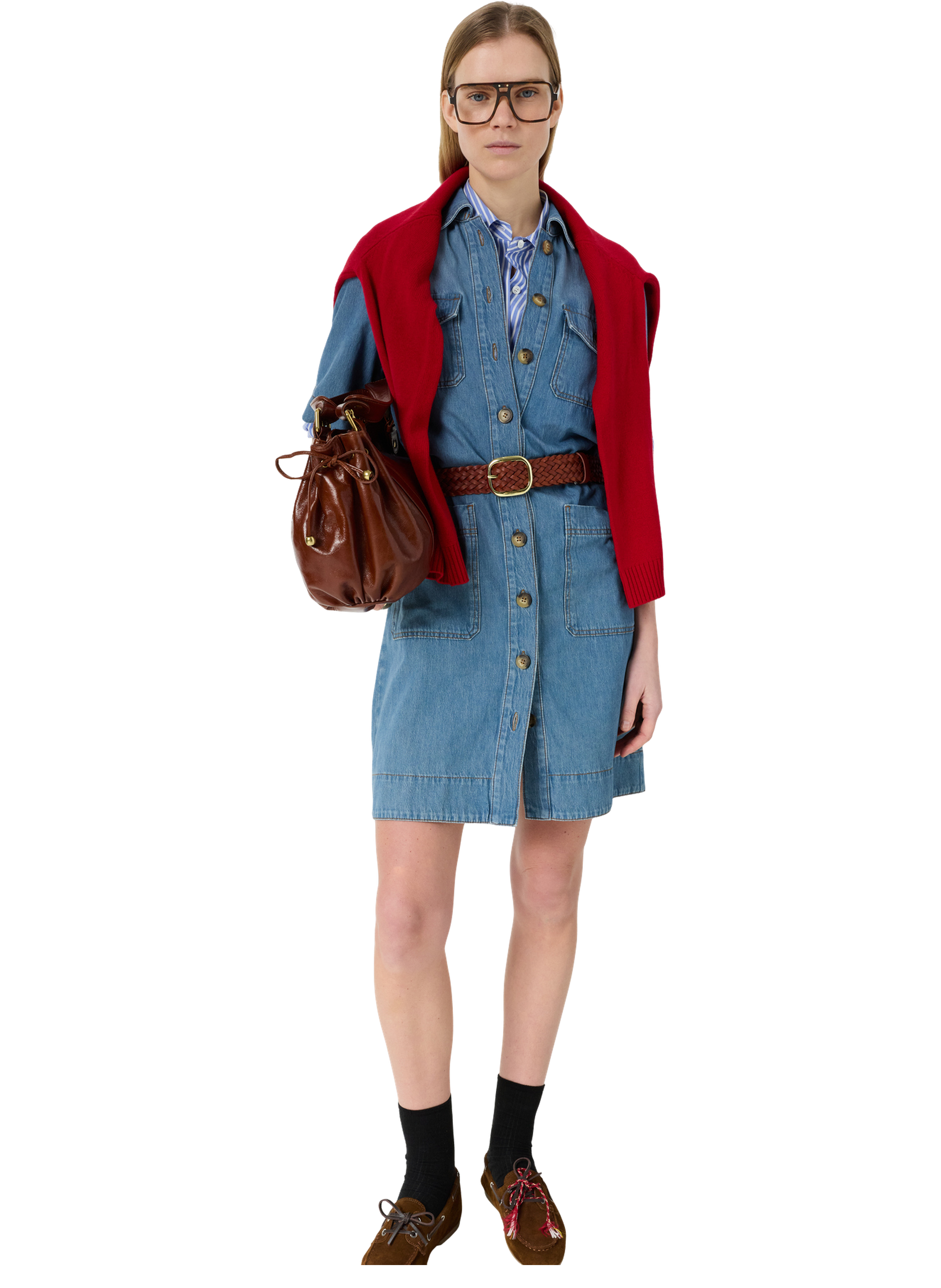 Robe droite en denim à poches - rani GERARD DAREL Bleu