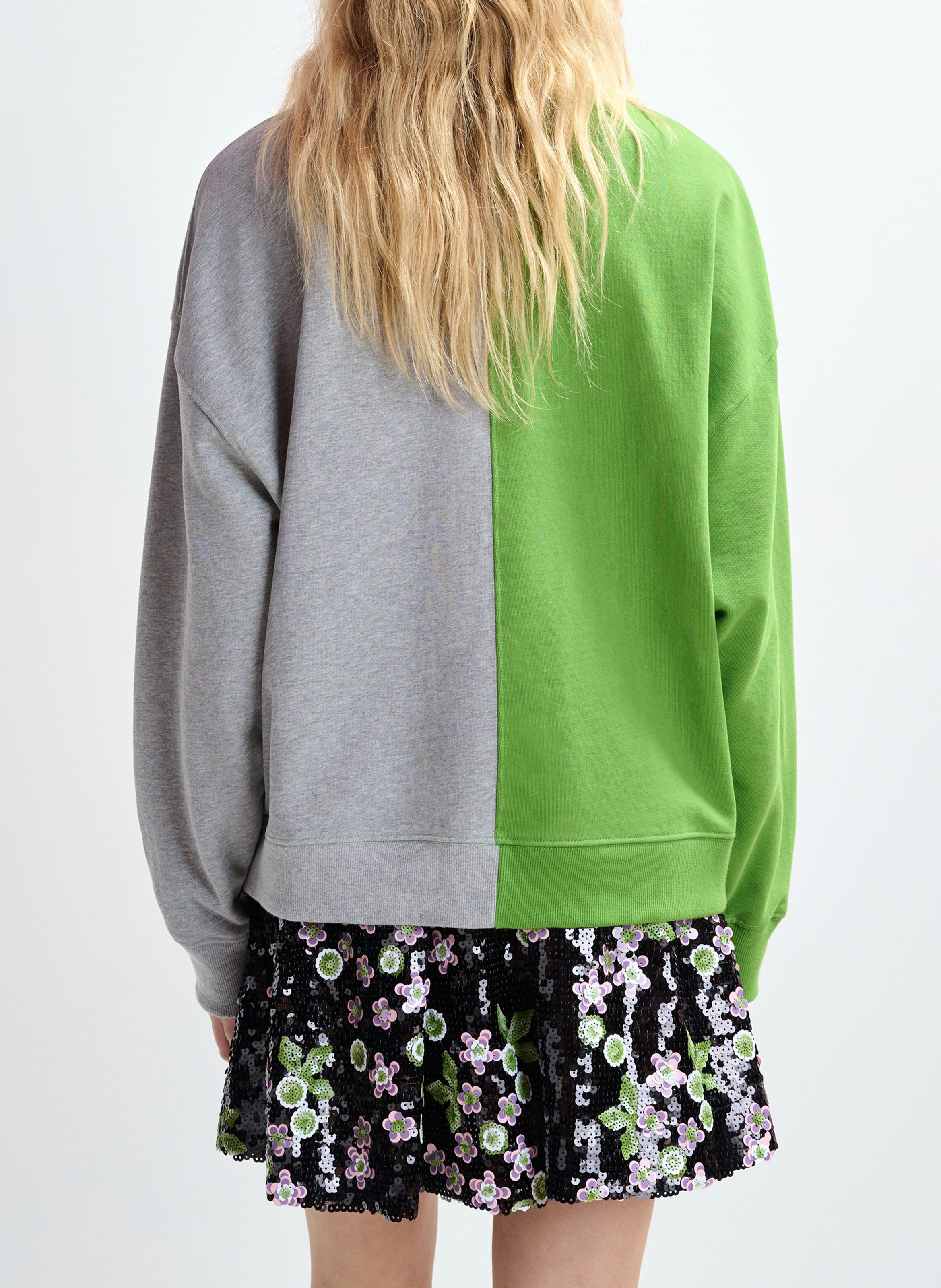 Sweat ample col rond à motif Jame ESSENTIEL ANTWERP Vert