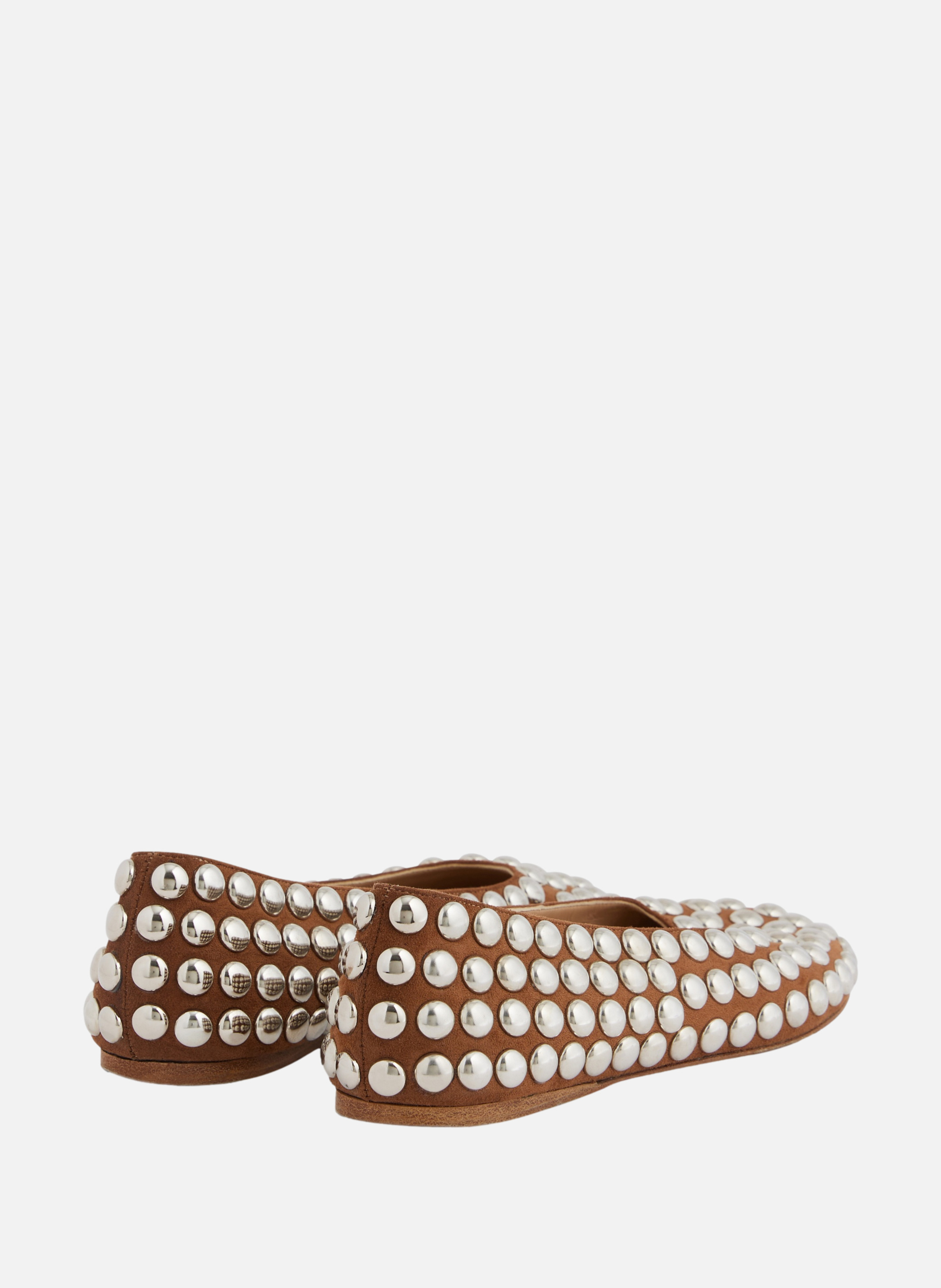 Ballerines avec rivets RABANNE Marron