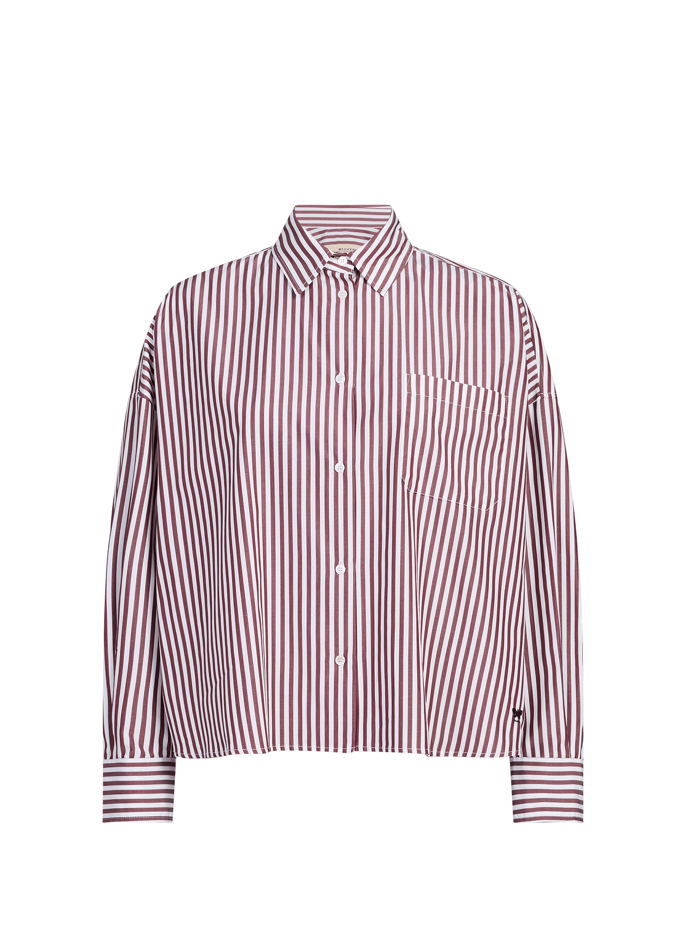 Wide-fit cotton shirt WKDAUREO Bordeaux