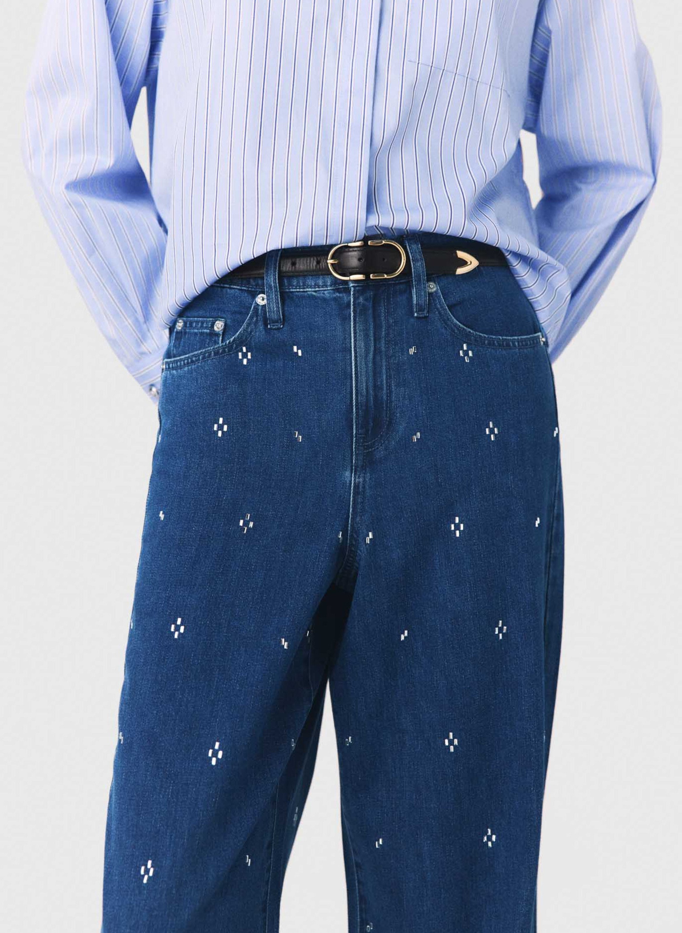 Jean large MAJE Bleu