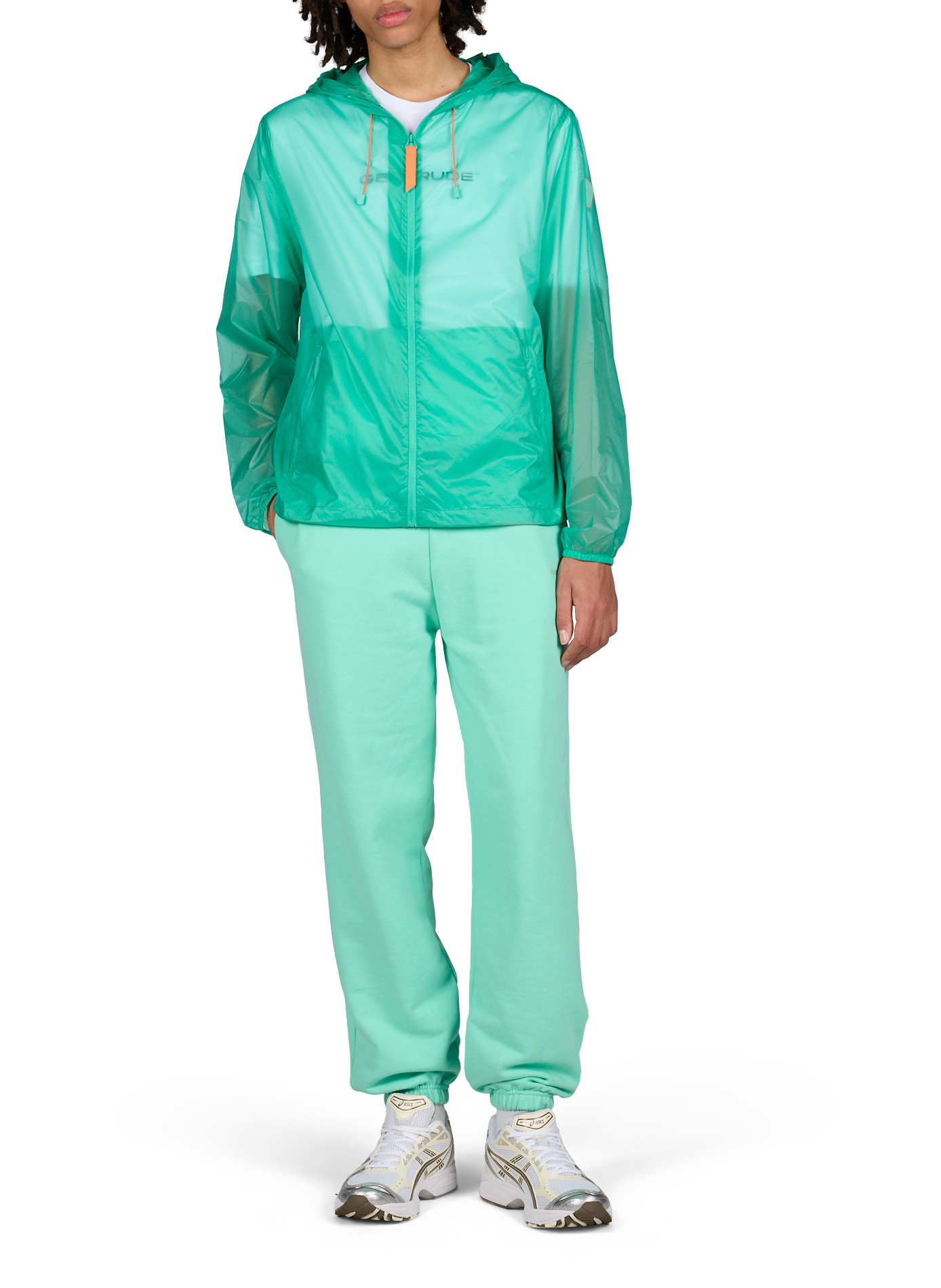 Light Milano windbreaker jacket GERTRUDE ET GASTON Green