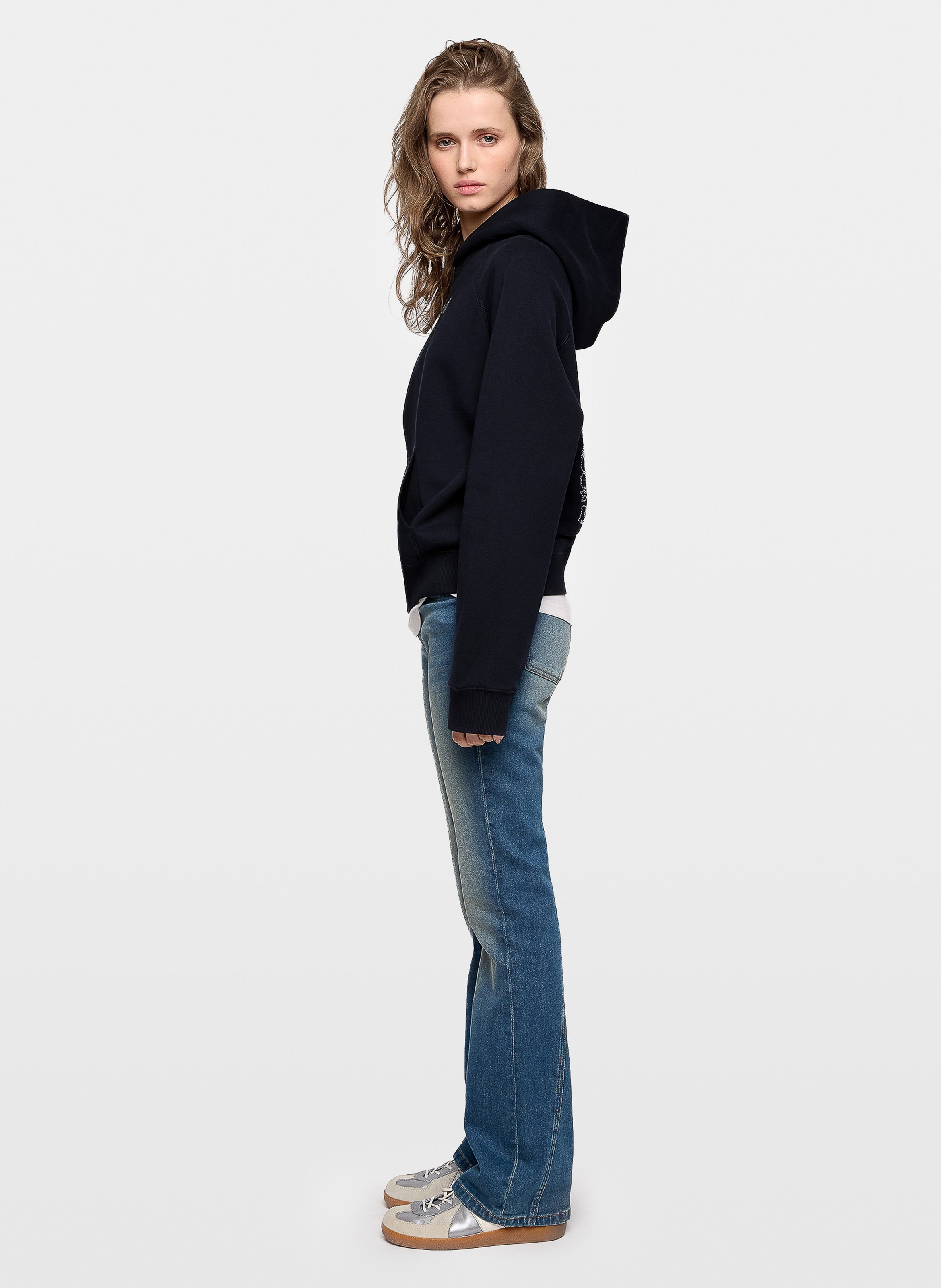 Sweat col rond en coton bio georgy ZADIG&VOLTAIRE Bleu