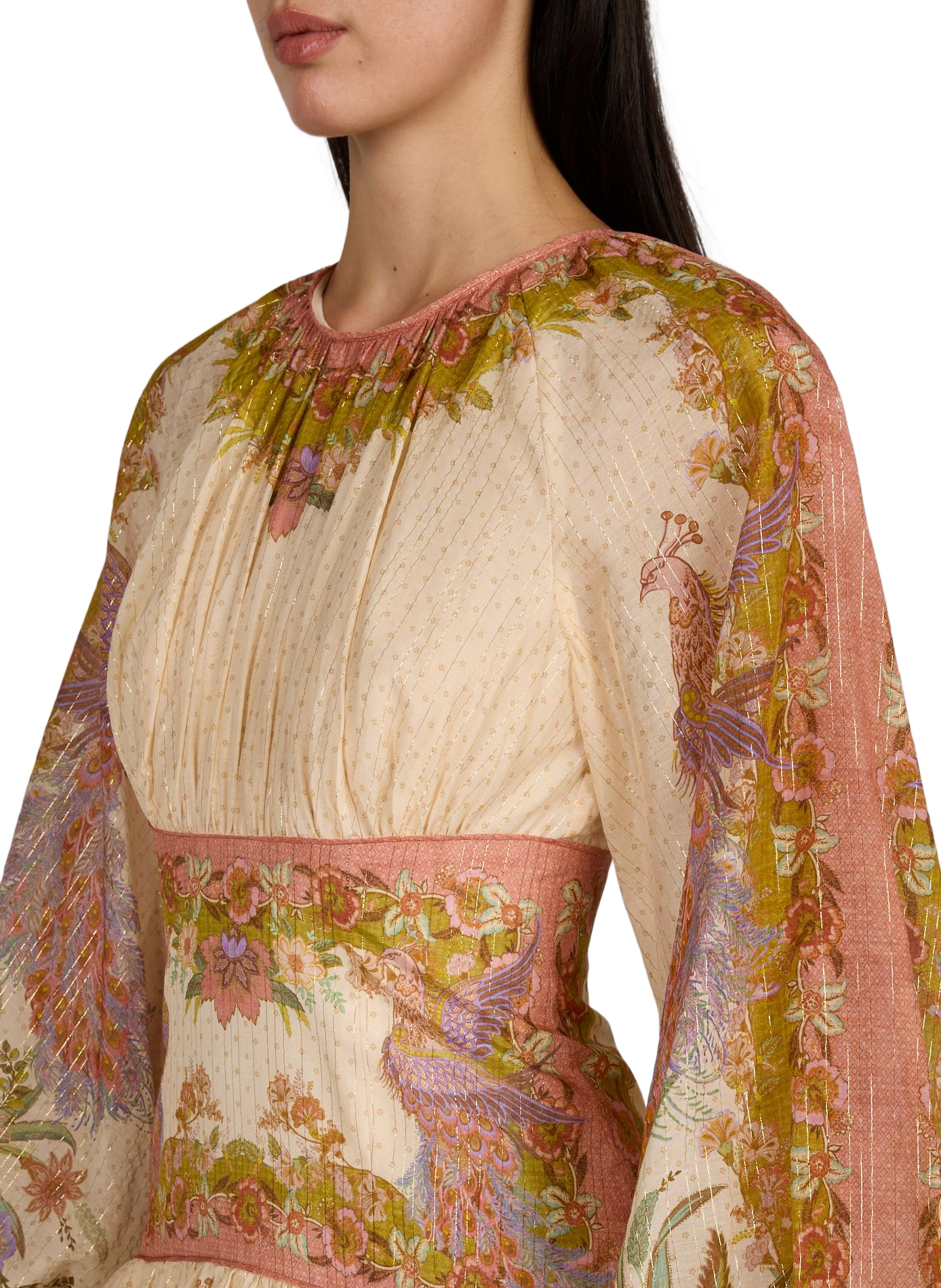 Robe courte imprimée ZIMMERMANN Orange