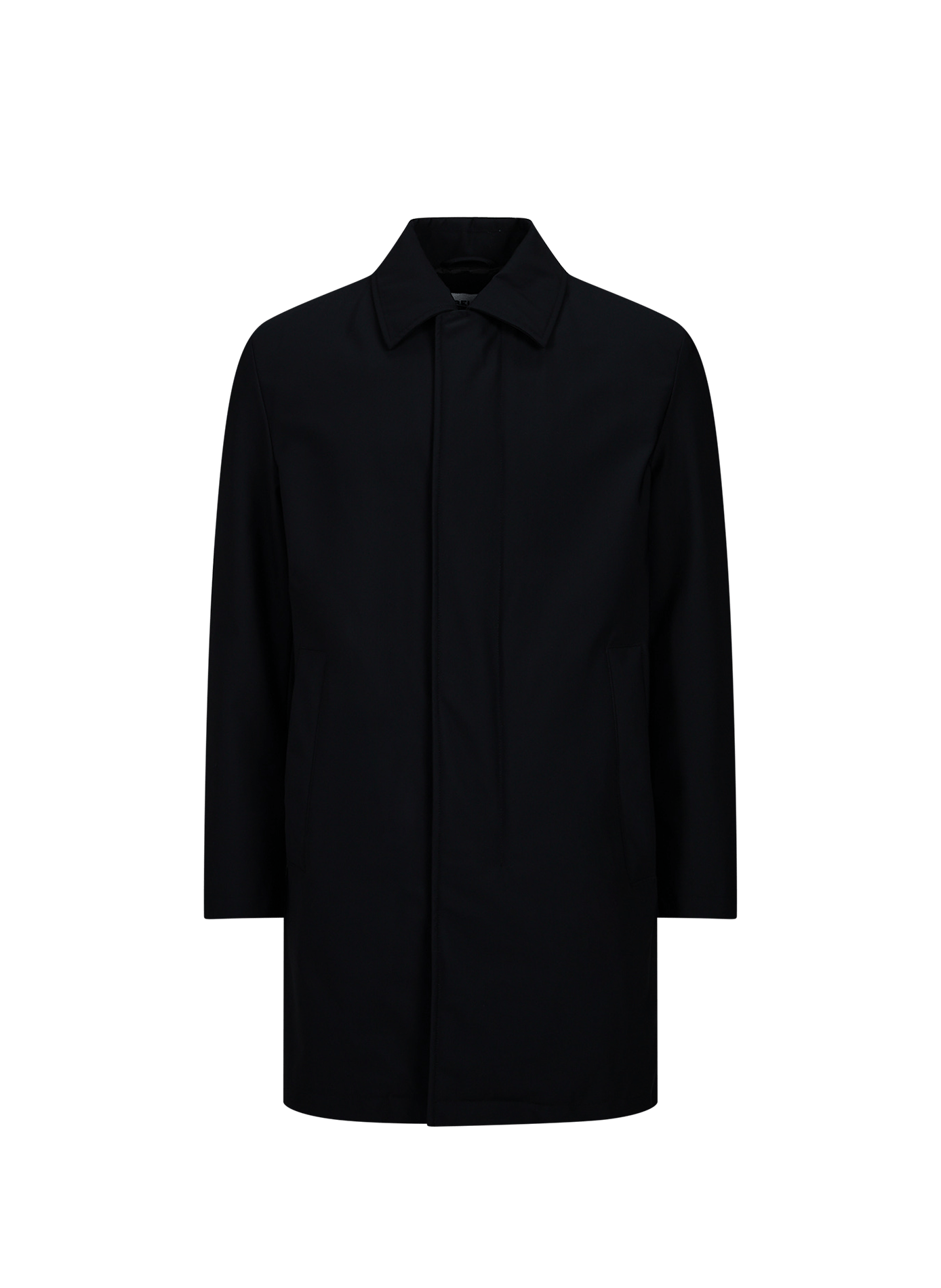 Parka droite mi-longue à col classique STRELLSON Bleu