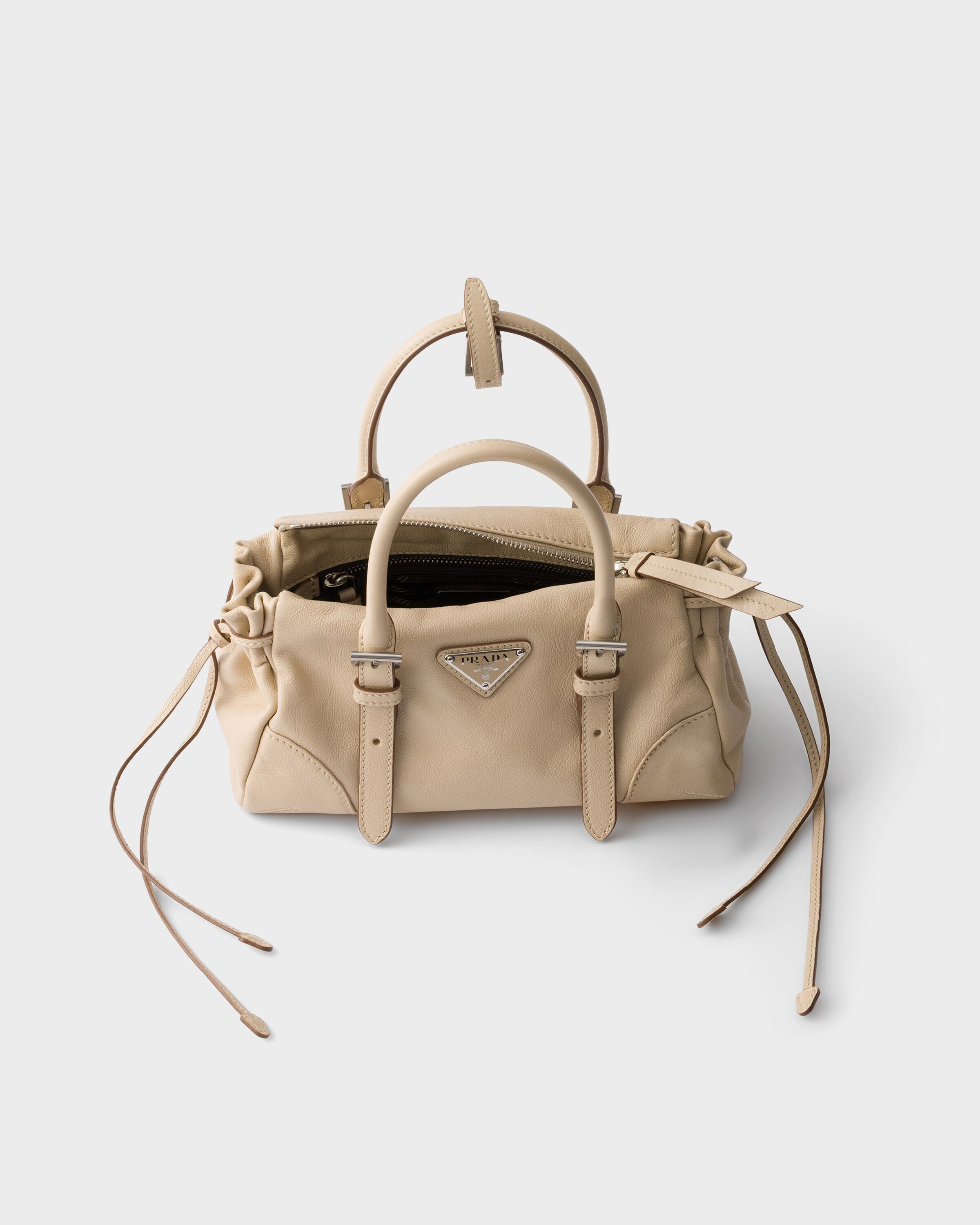 Petit sac prada karin en cuir PRADA Beige