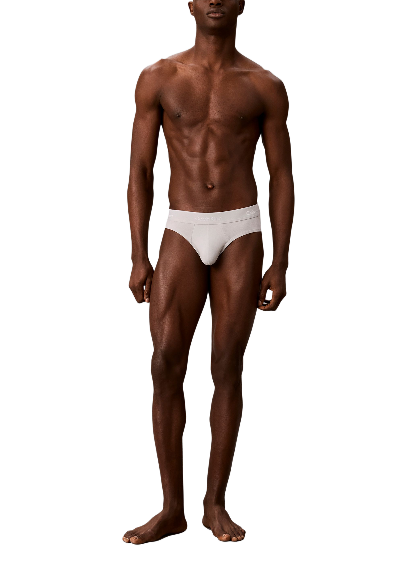Lot de 3 slips unis en coton mélangé | Multicolore CALVIN KLEIN Homme