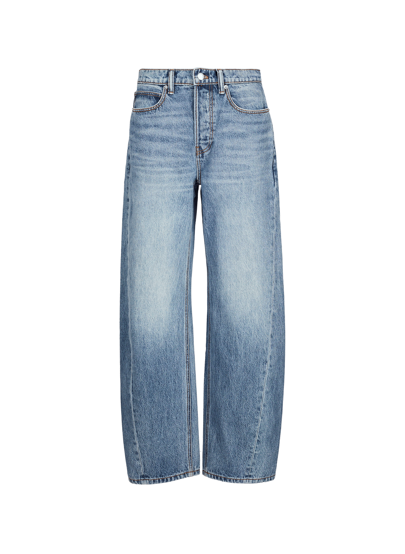 Gerade geschnittene blaue Jeans aus Baumwolle ALEXANDER WANG Blau