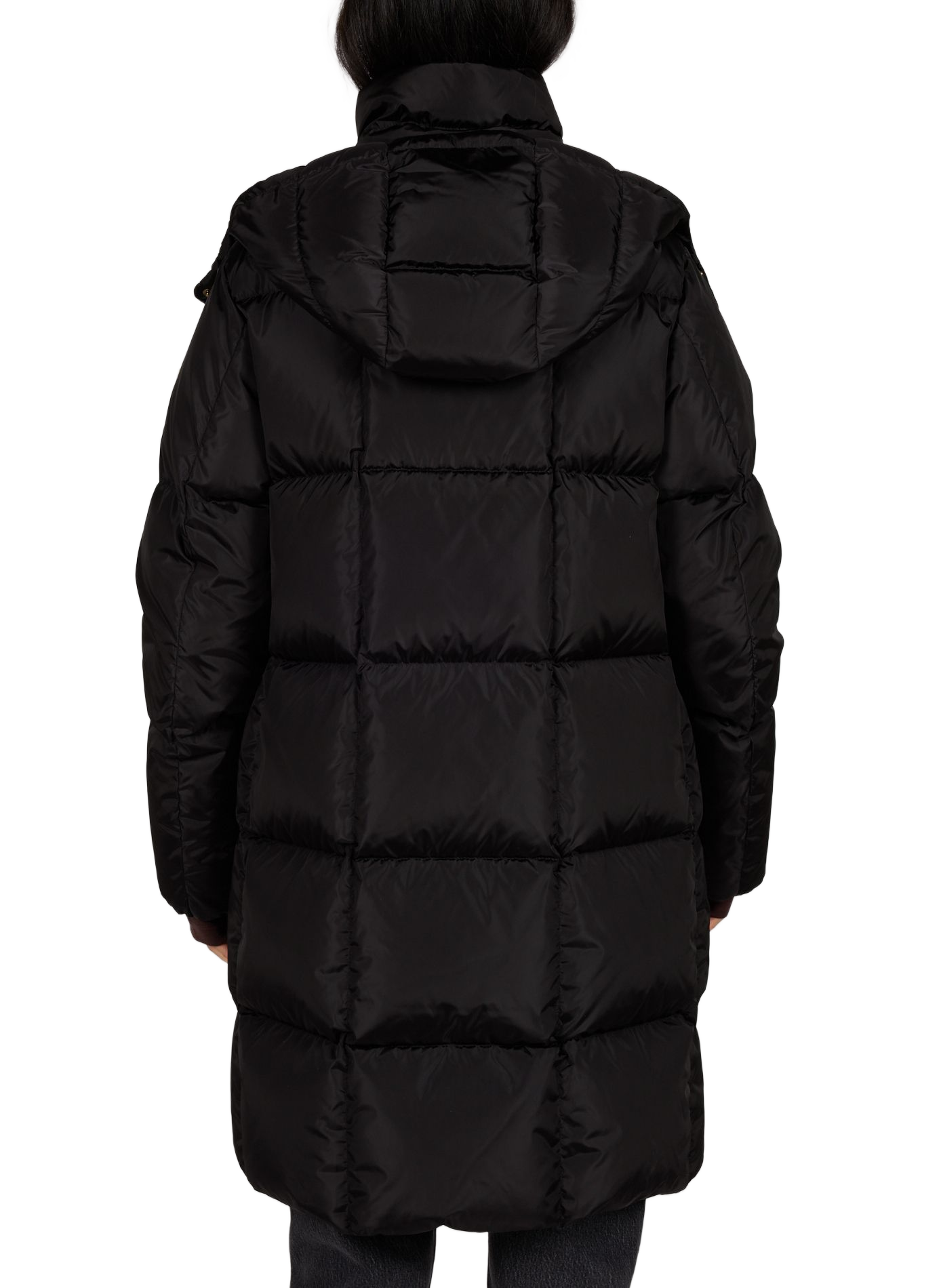 Doudoune LITTE LONG COAT à capuche unie MONCLER Noir
