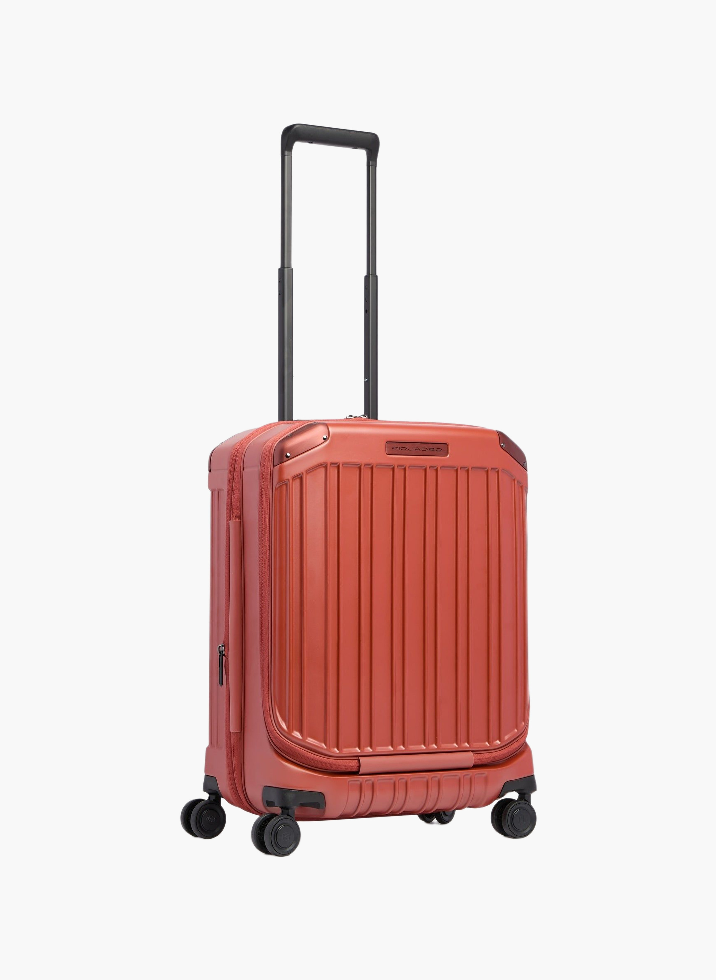 Valise cabine pour ordinateur avec deux ouvertures PIQUADRO Marron