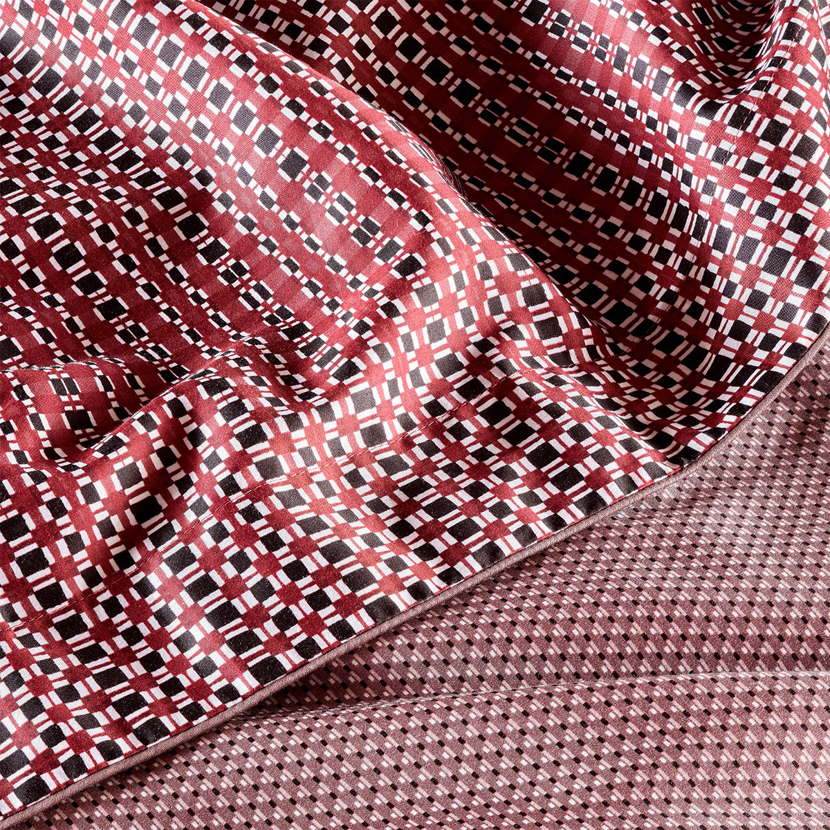 Drap plat en satin de coton, vassily BOSS HOME Rouge
