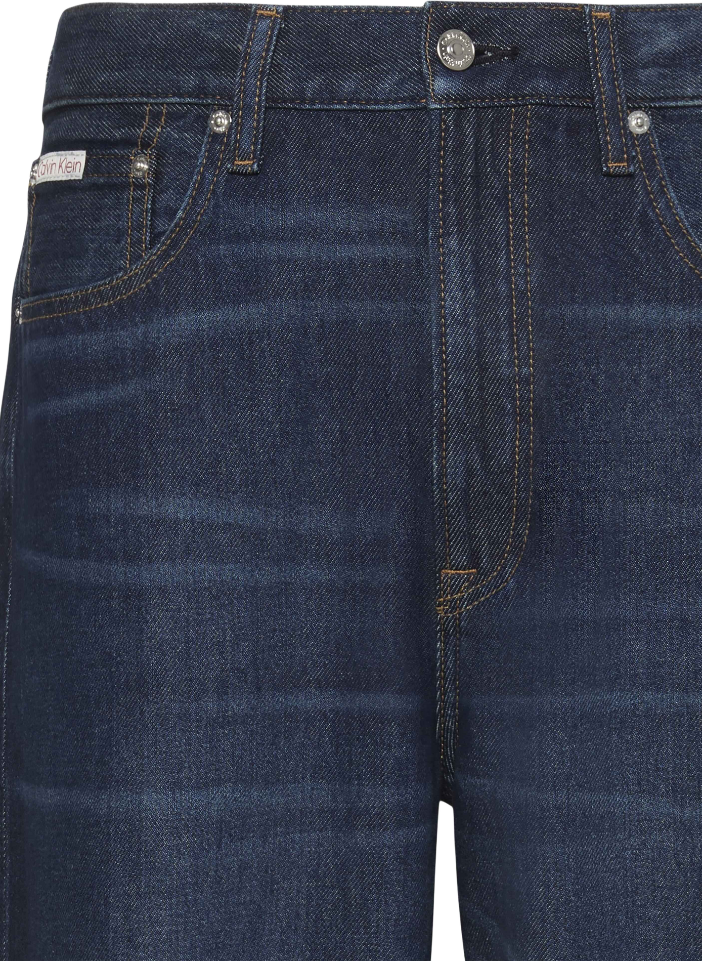 Jean droit en coton CALVIN KLEIN Bleu