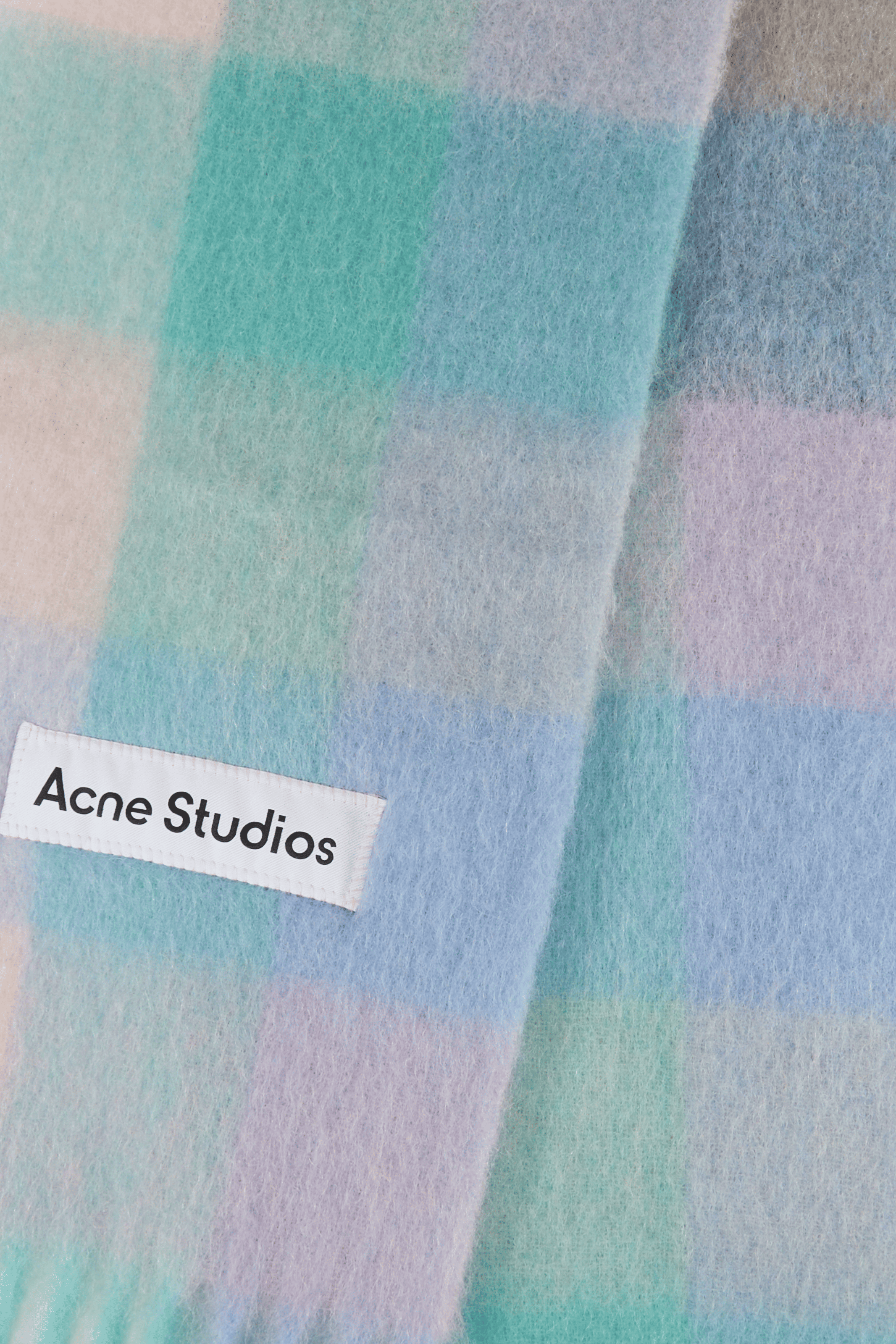 Sjaal van gemengde alpaca en mohair ACNE STUDIOS Blauw