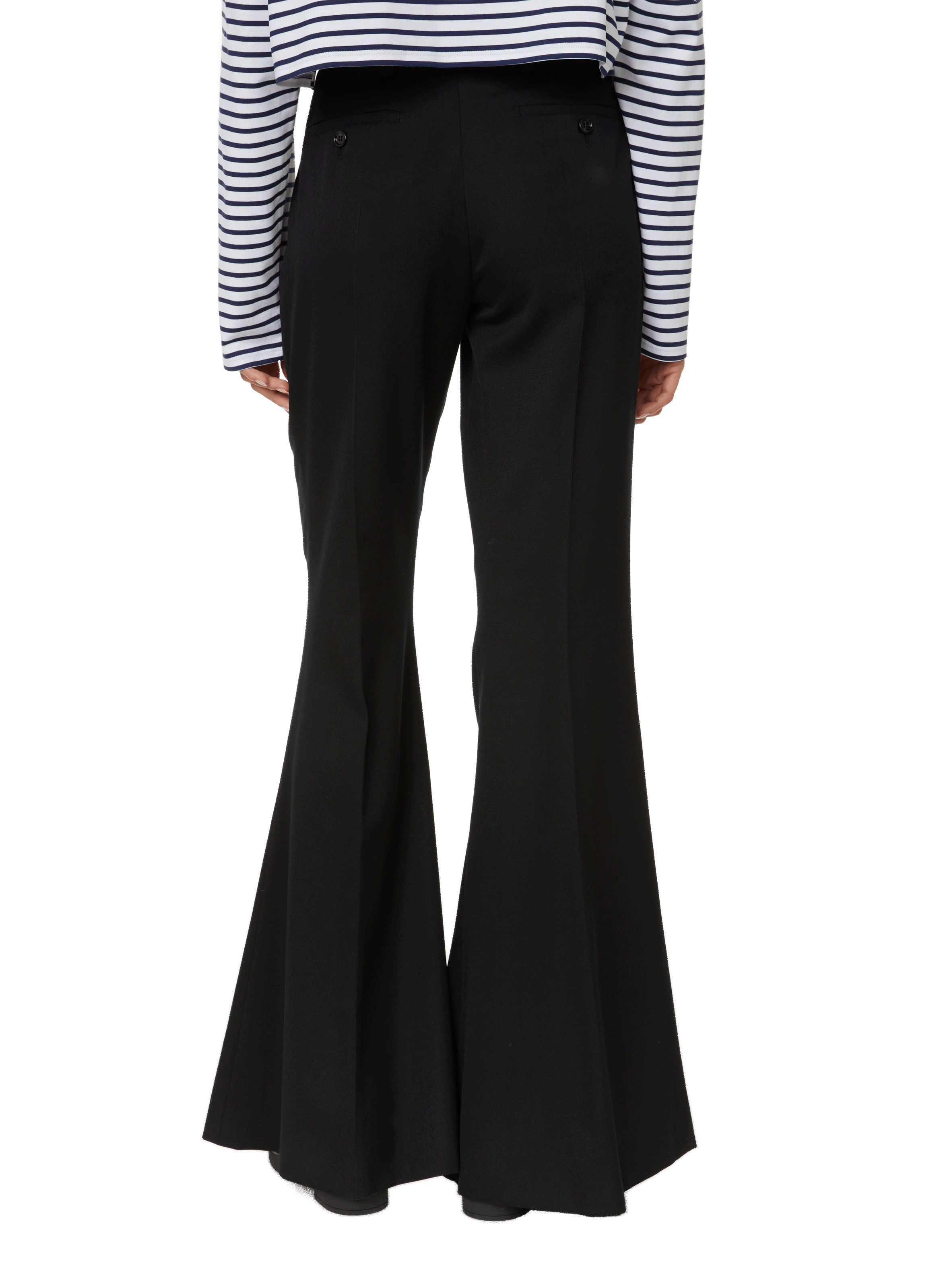 Wool trousers PRADA Black