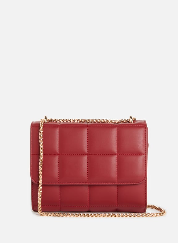 Sac bandouli re matelass Rouge
