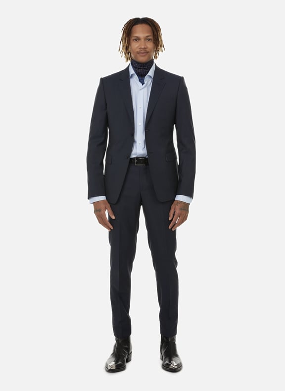 Blue online armani suit