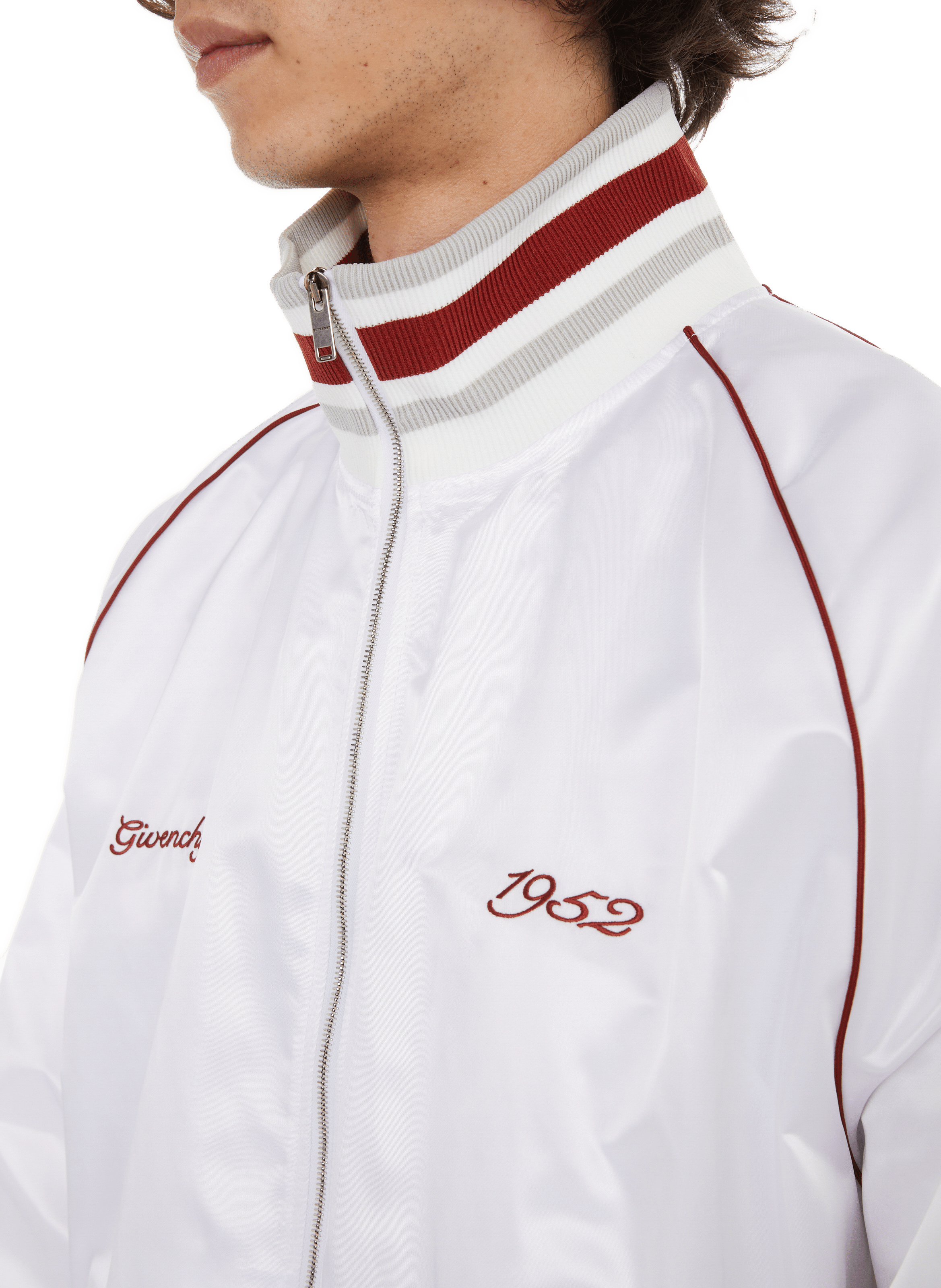 Bomber satiné oversize GIVENCHY Blanc