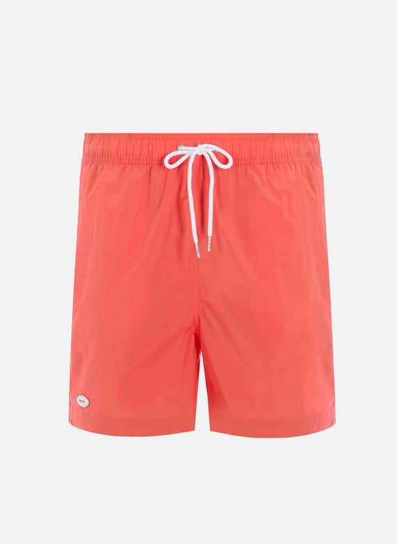 Short de bain uni Orange