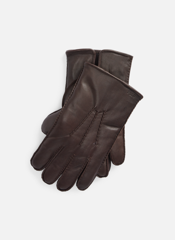 POLO RALPH LAUREN Leather gloves Brown