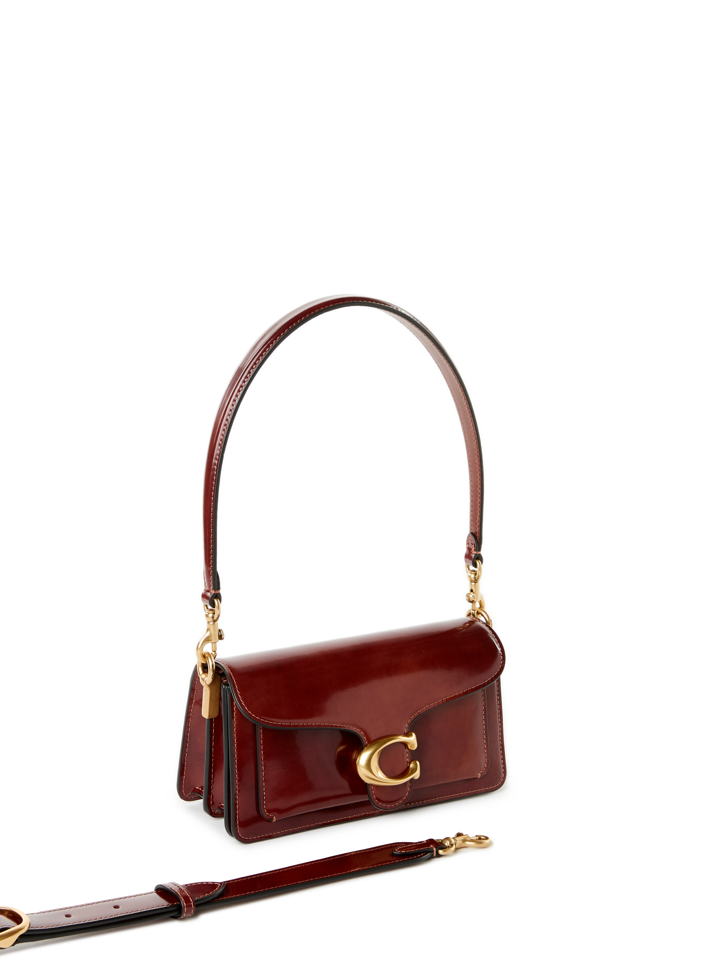 Sac porté épaule Tabby 20 en cuir  COACH Rouge