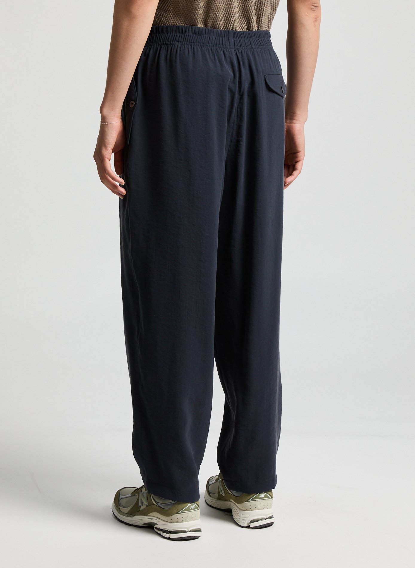 Flowing straight-leg trousers EMPORIO ARMANI Blue