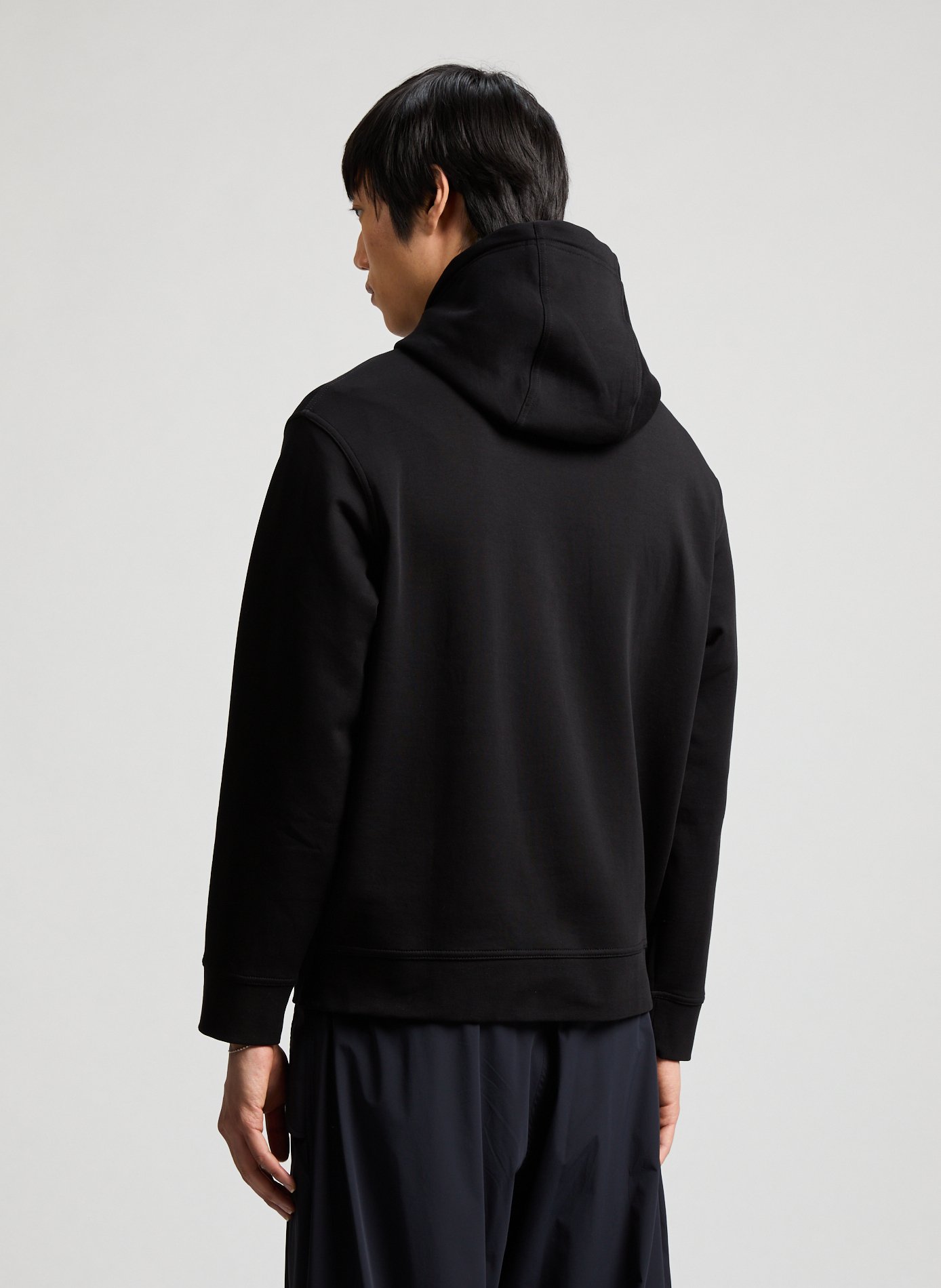 Oversized embroidered hoodie sweatshirt ARMANI EXCHANGE Black