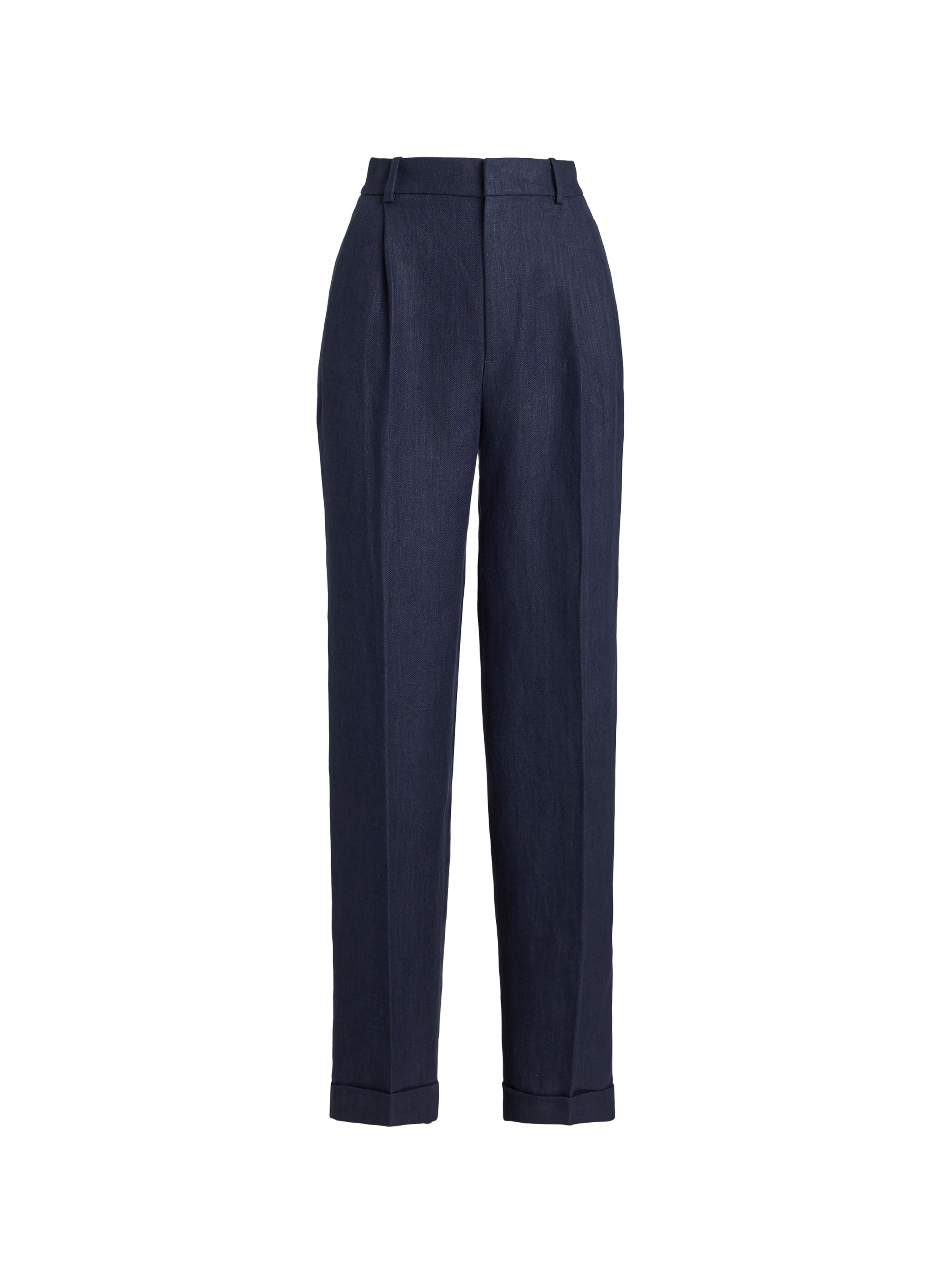 Pantalon en lin POLO RALPH LAUREN Bleu