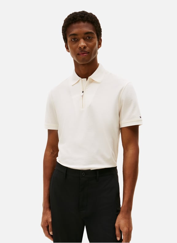 Cotton polo shirt Beige by TOMMY HILFIGER TOMMY HILFIGER Cotton polo shirt Beige