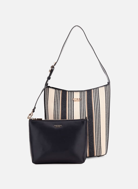 Sac à main Nicolette en toile Multicolore by GUESS GUESS Sac à main Nicolette en toile Multicolore