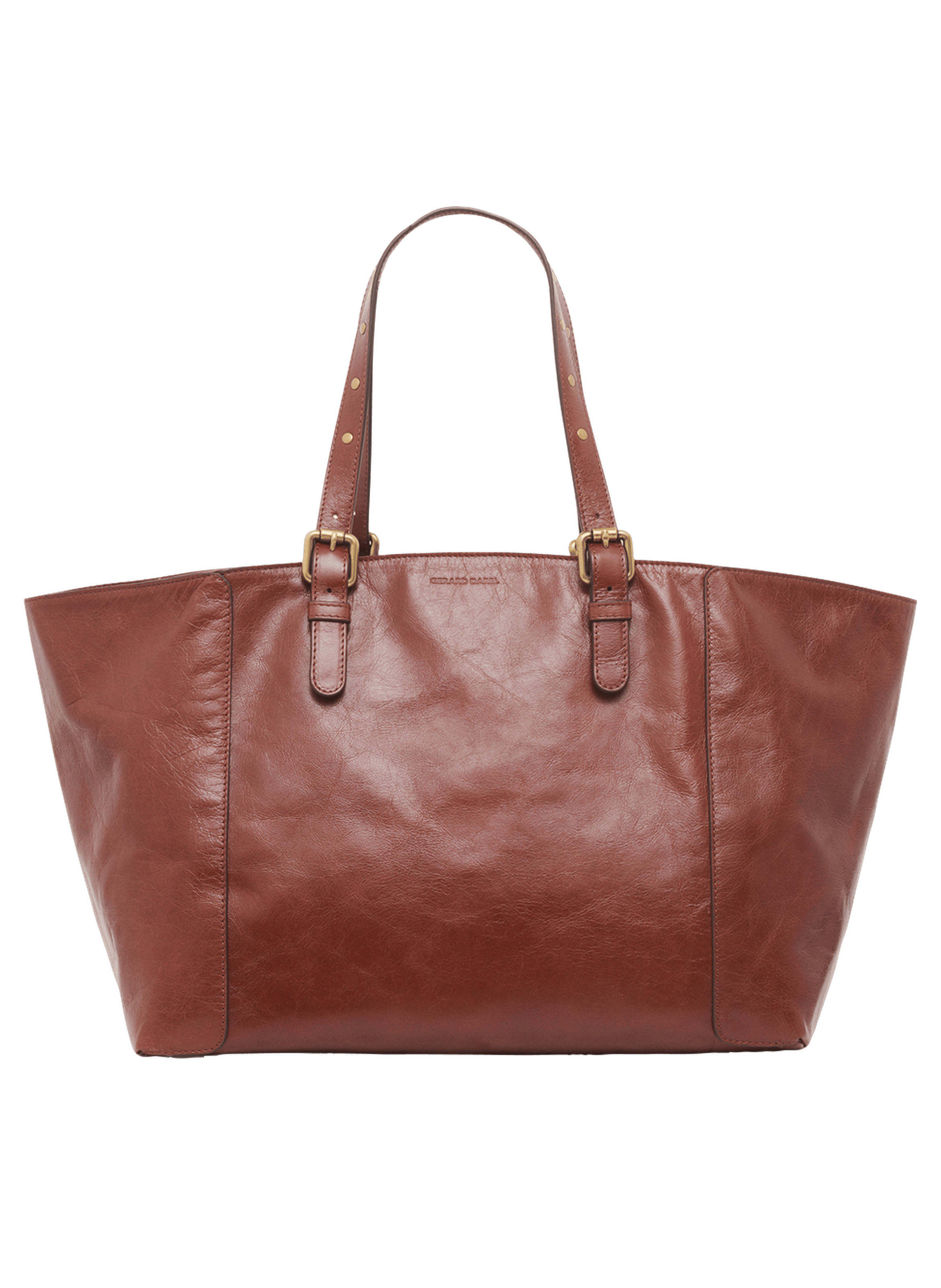 Cabas en cuir effet froissé - simple bag GERARD DAREL Marron