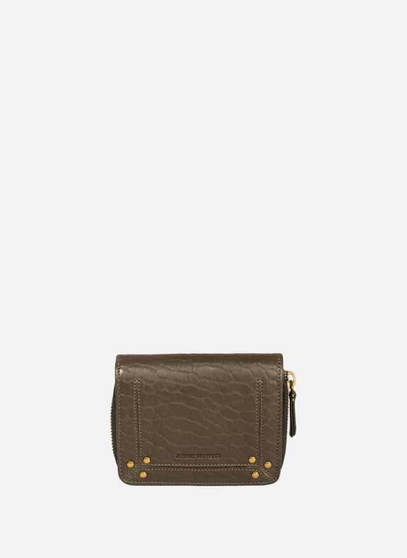André leather wallet Green by JÉRÔME DREYFUSS JÉRÔME DREYFUSS André leather wallet Green